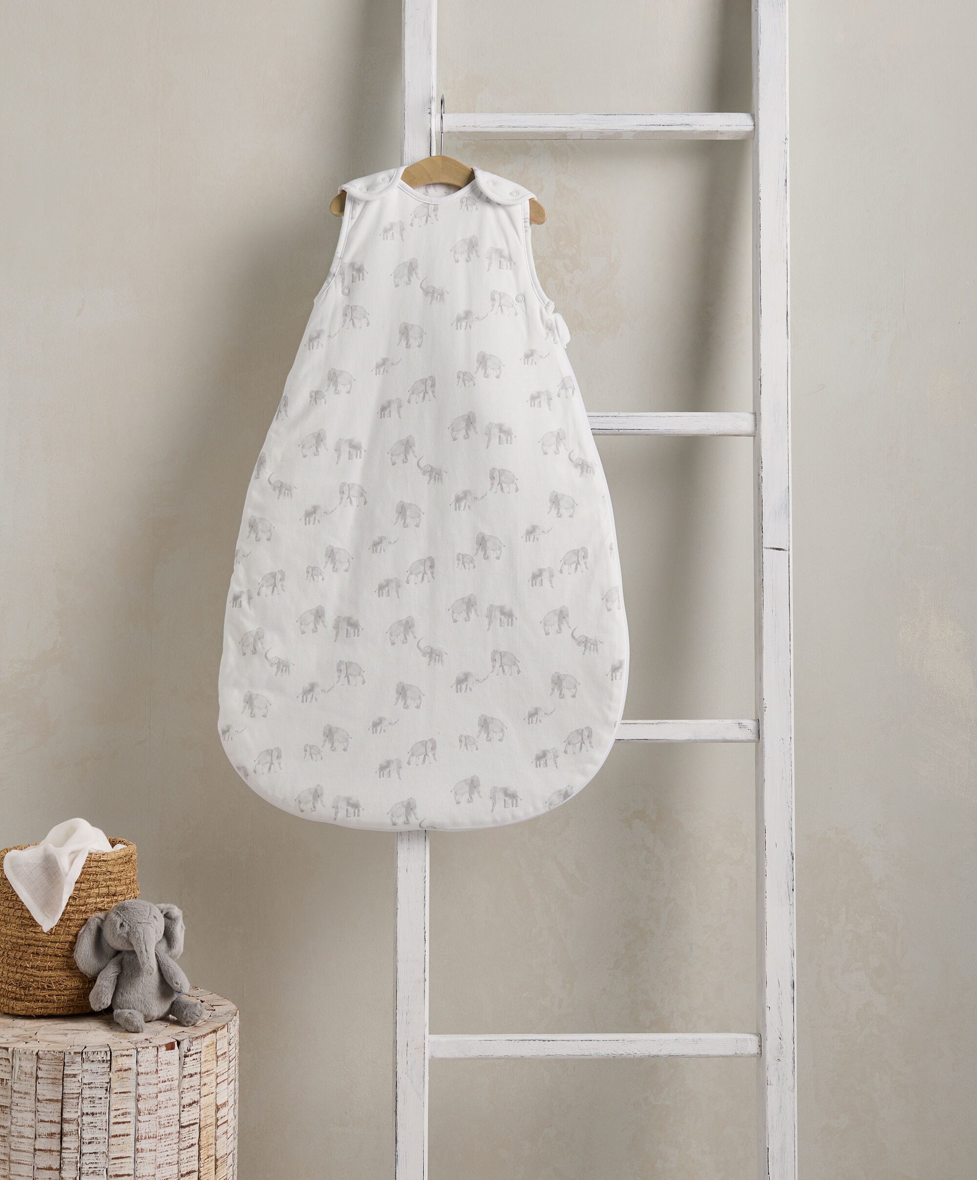 كيس نوم دريم بود للأطفال منذ الولادة حتى 6 شهور بنقشة فيل - معدل دفء 2.5 image number 1