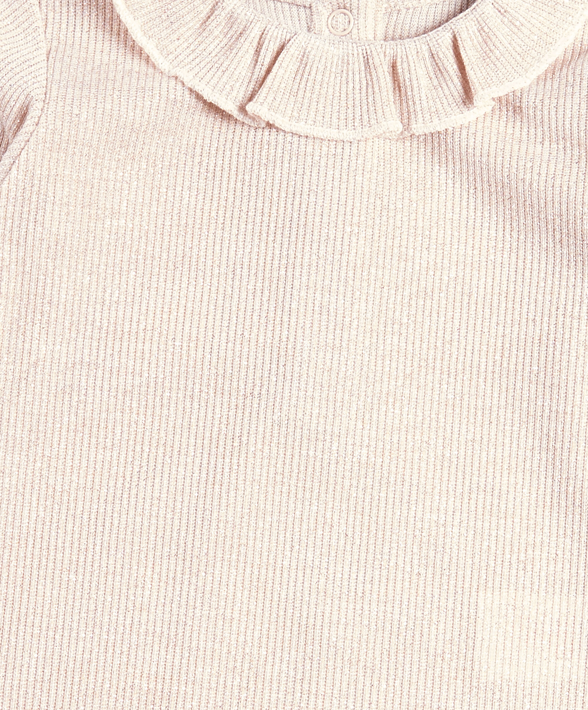 لباس قطعة واحدة لامع بكشكش image number 4