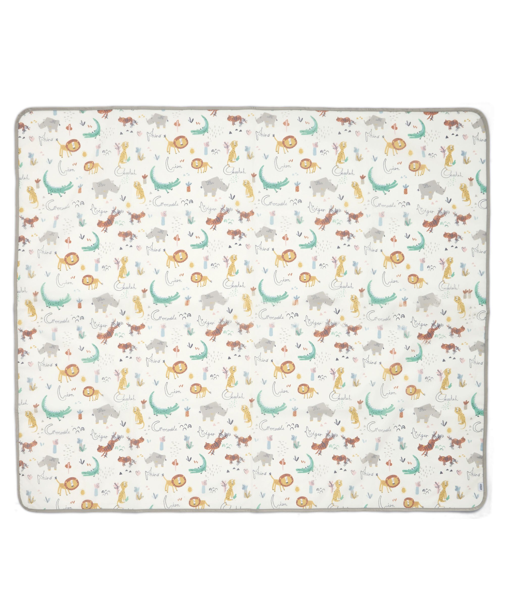 مفرش للحماية من الانسكابات - نقشة غابة وأحرف