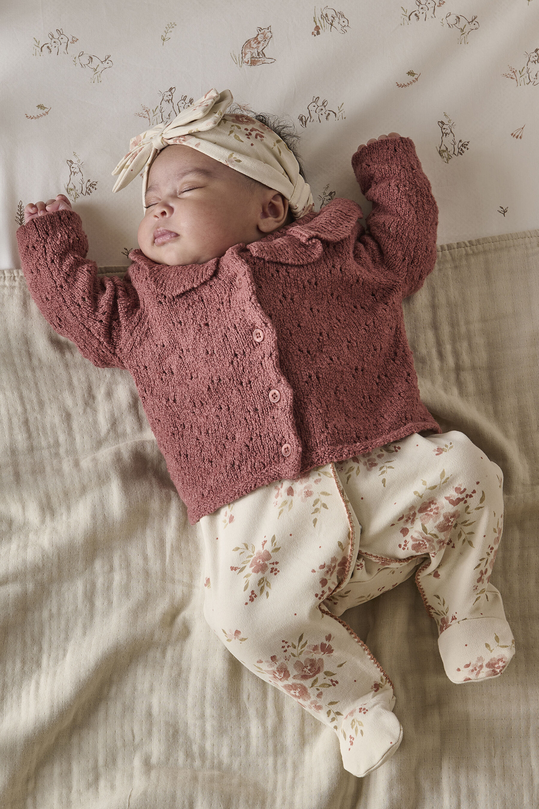 كارديغان بياقة كشكش - بنفسجي image number 2