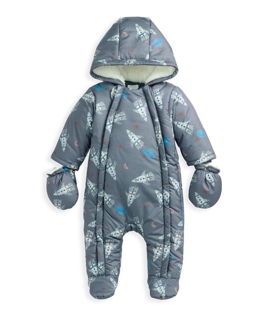 أوفرول شتوي للثلج بنقشة صواريخ بالكامل أوفرول شتوي للثلج بنقشة صواريخ بالكامل image number 2