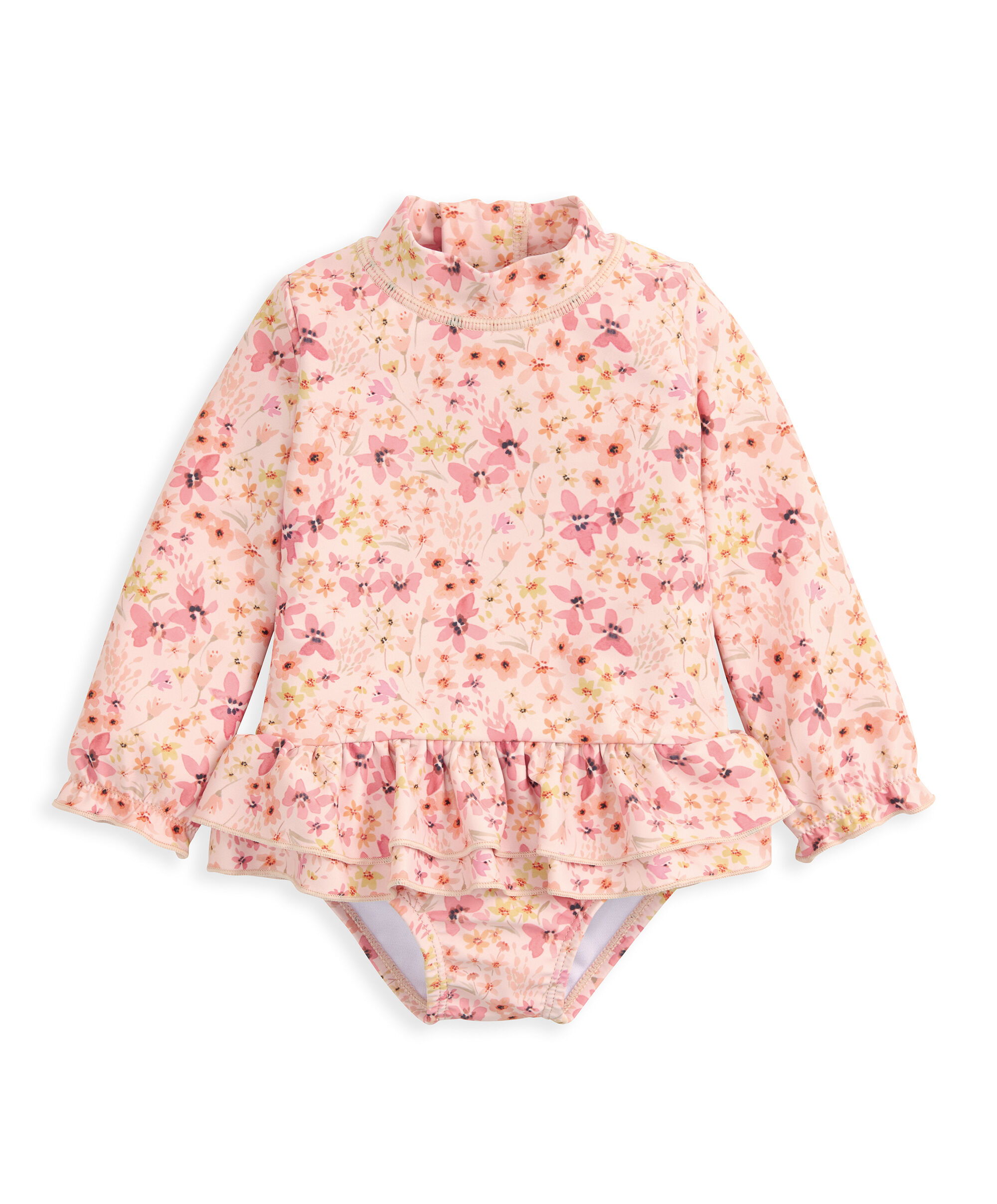 بدلة سباحة بنقشة أزهار image number 2