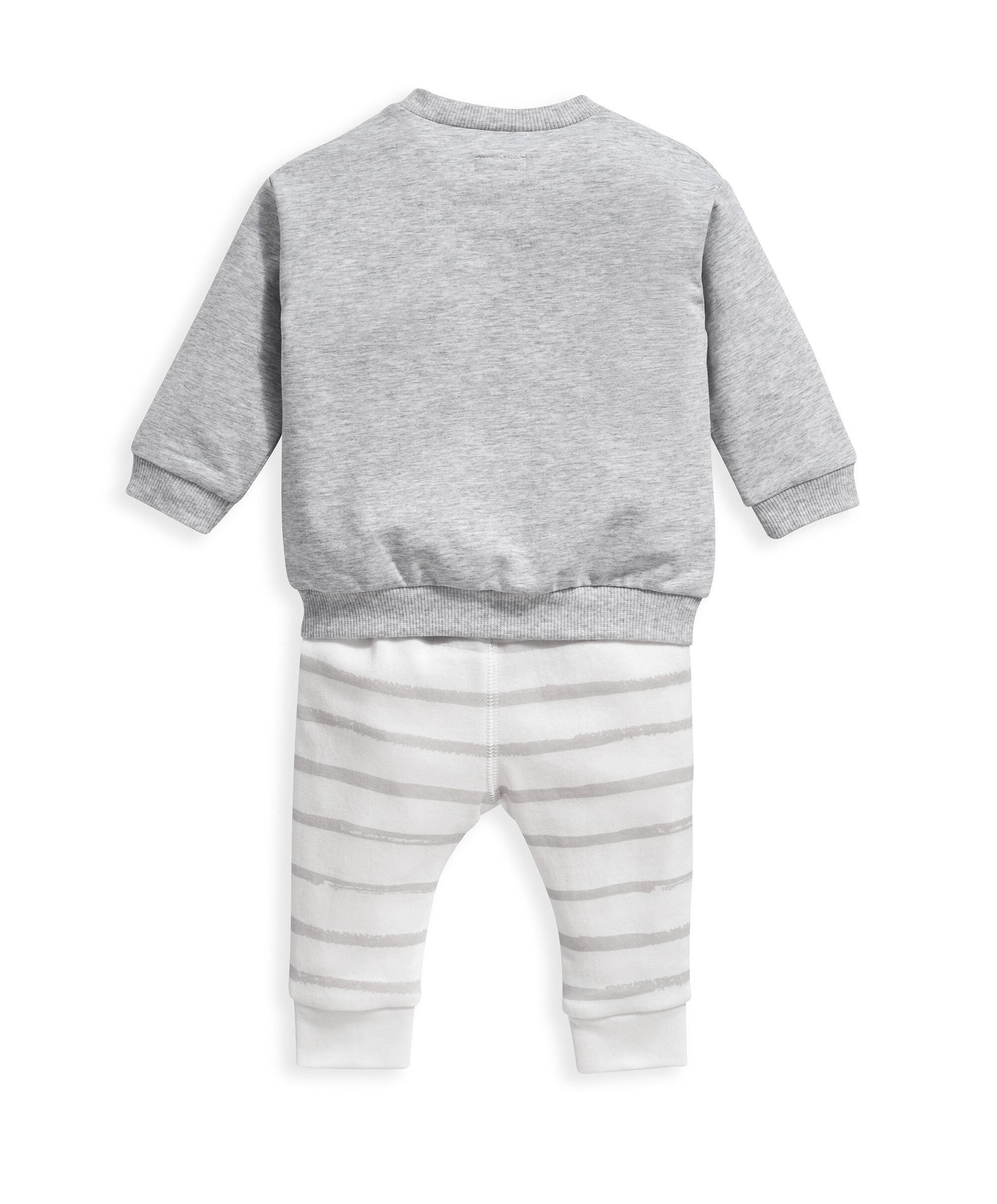 طقم جيرسيه مزين بكلمة Smile - قطعتان image number 2