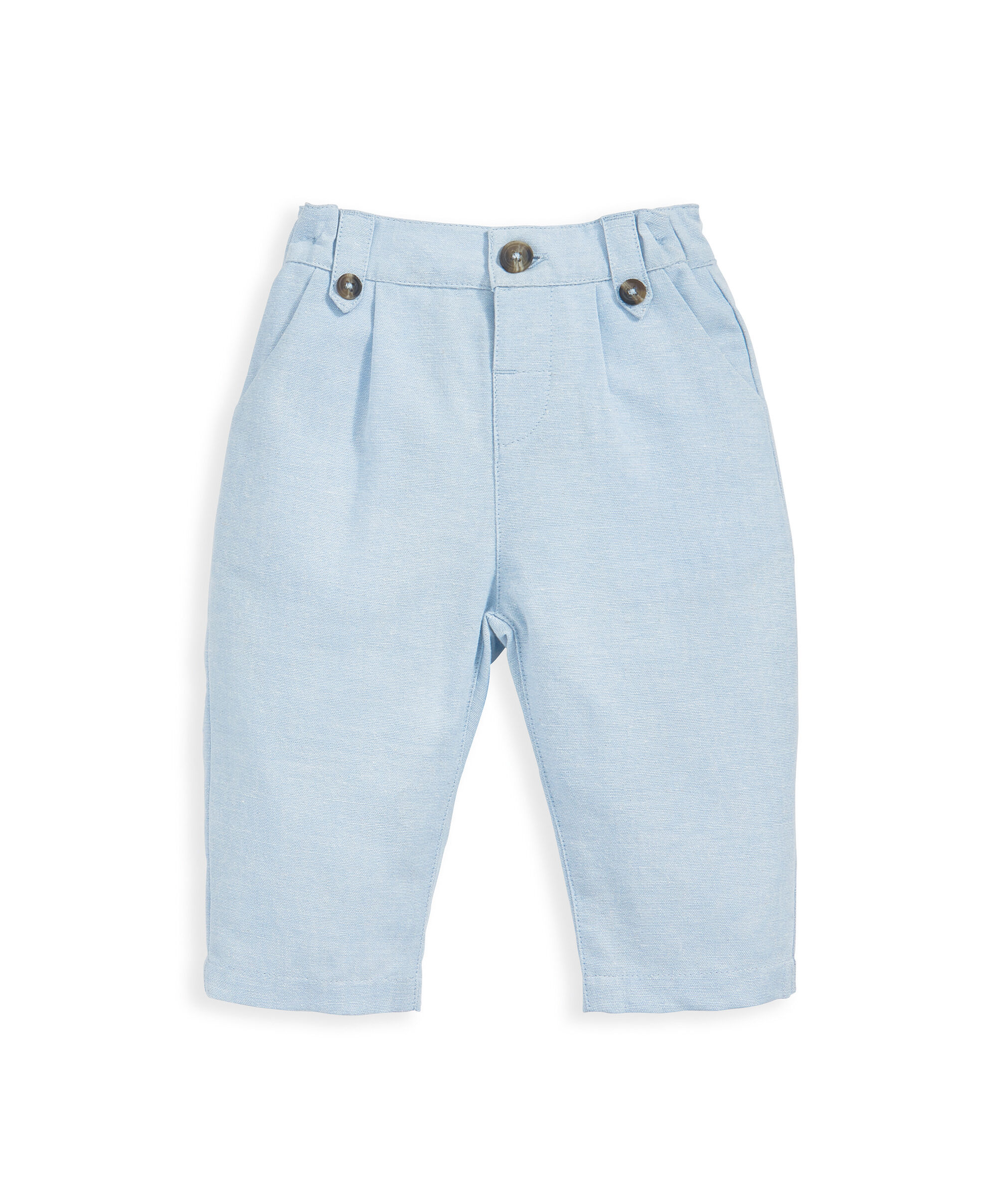 طقم بدلة بلون أزرق فاتح - قطعتان image number 4