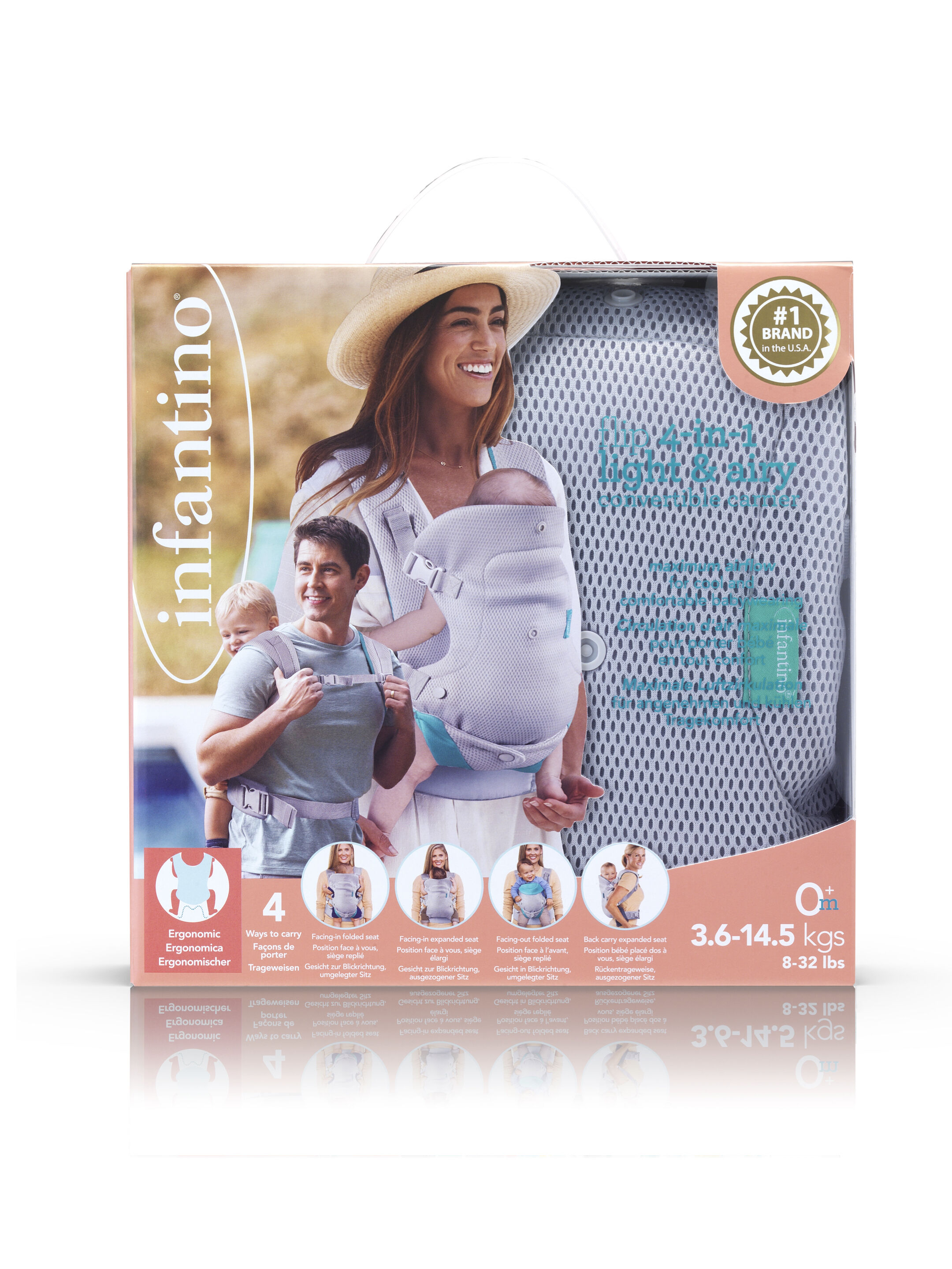 حمالة أطفال فليب 4 في 1 خفيفة قابلة للتحويل من إنفانتينو image number 6