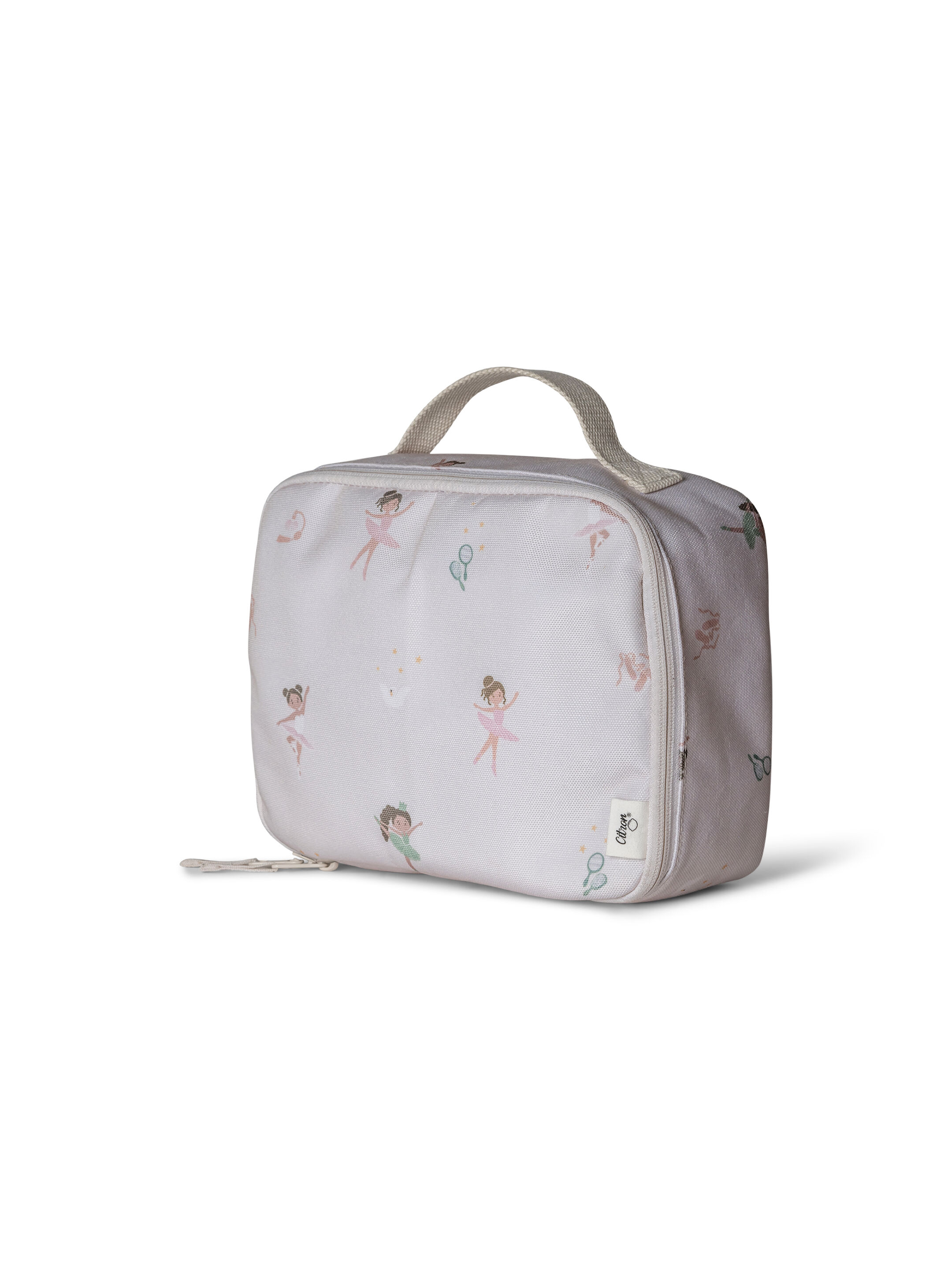 حقيبة غداء عازلة للحرارة بتصميم مربع من سيترون - نقشة راقصة باليه image number 4