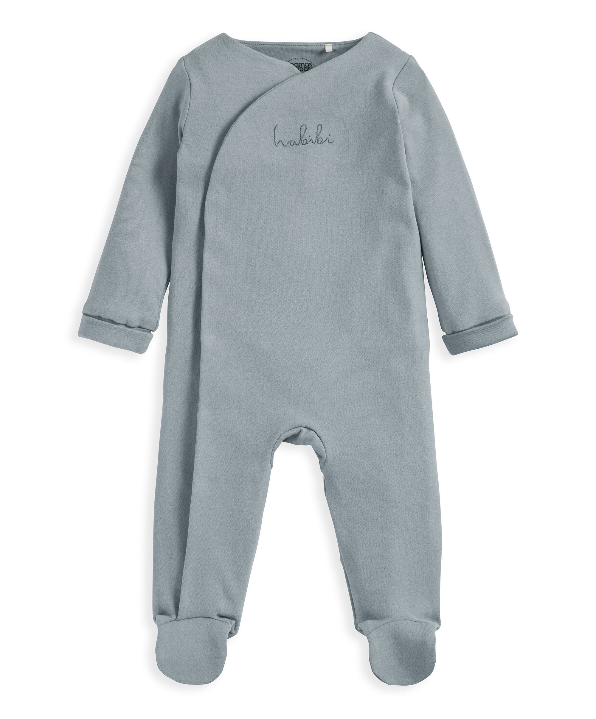 لباس بتصميم قطعة واحدة بنقشة حبيبي باللون الأزرق image number 2