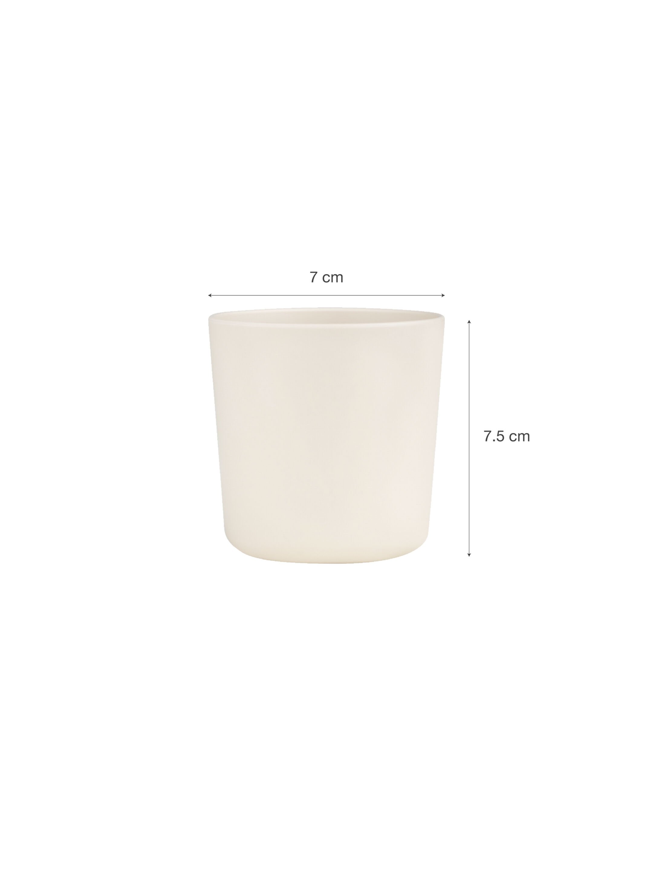 طقم أكواب من مواد حيوية من سيترون - 4 قطع بلون وردي/كريمي image number 4