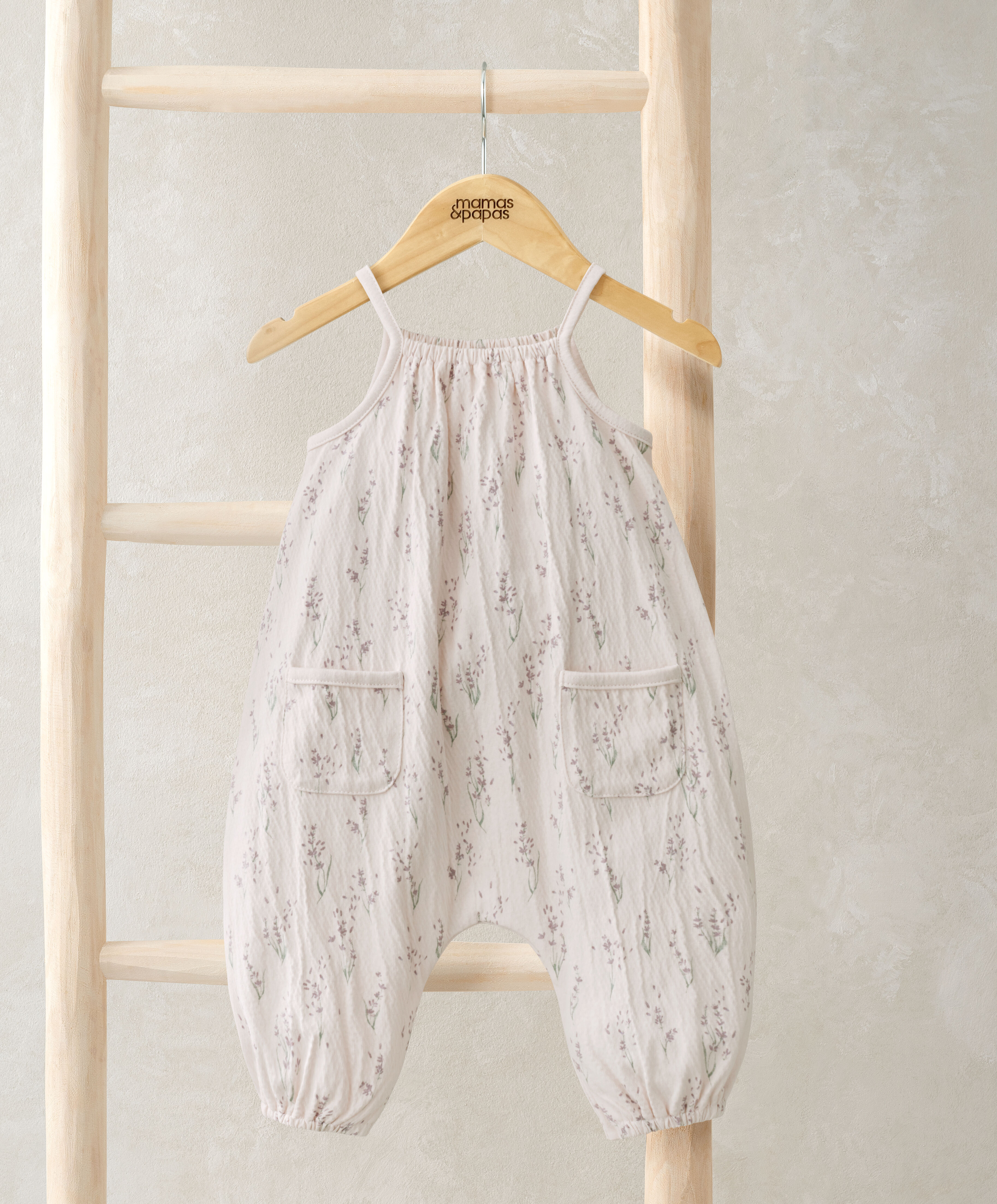 رومبر فضفاض بنقشة زهور اللافندر image number 1