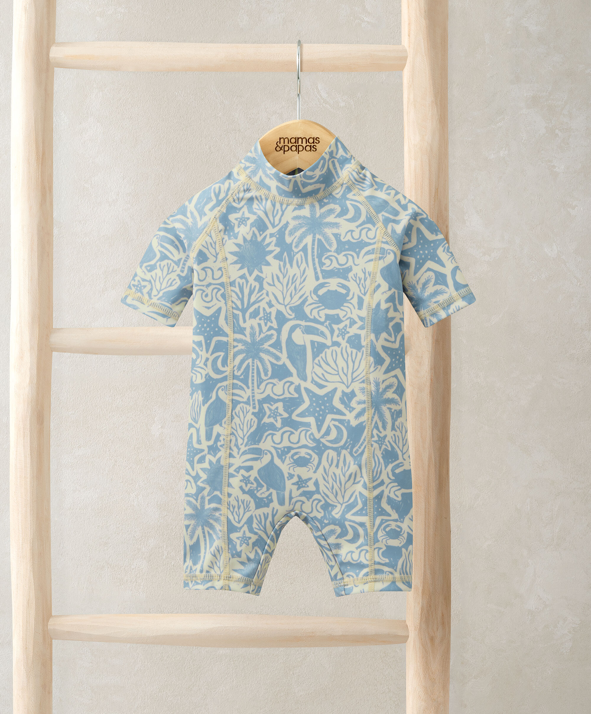 بدلة سباحة بنقشة طائر التوكّان image number 1