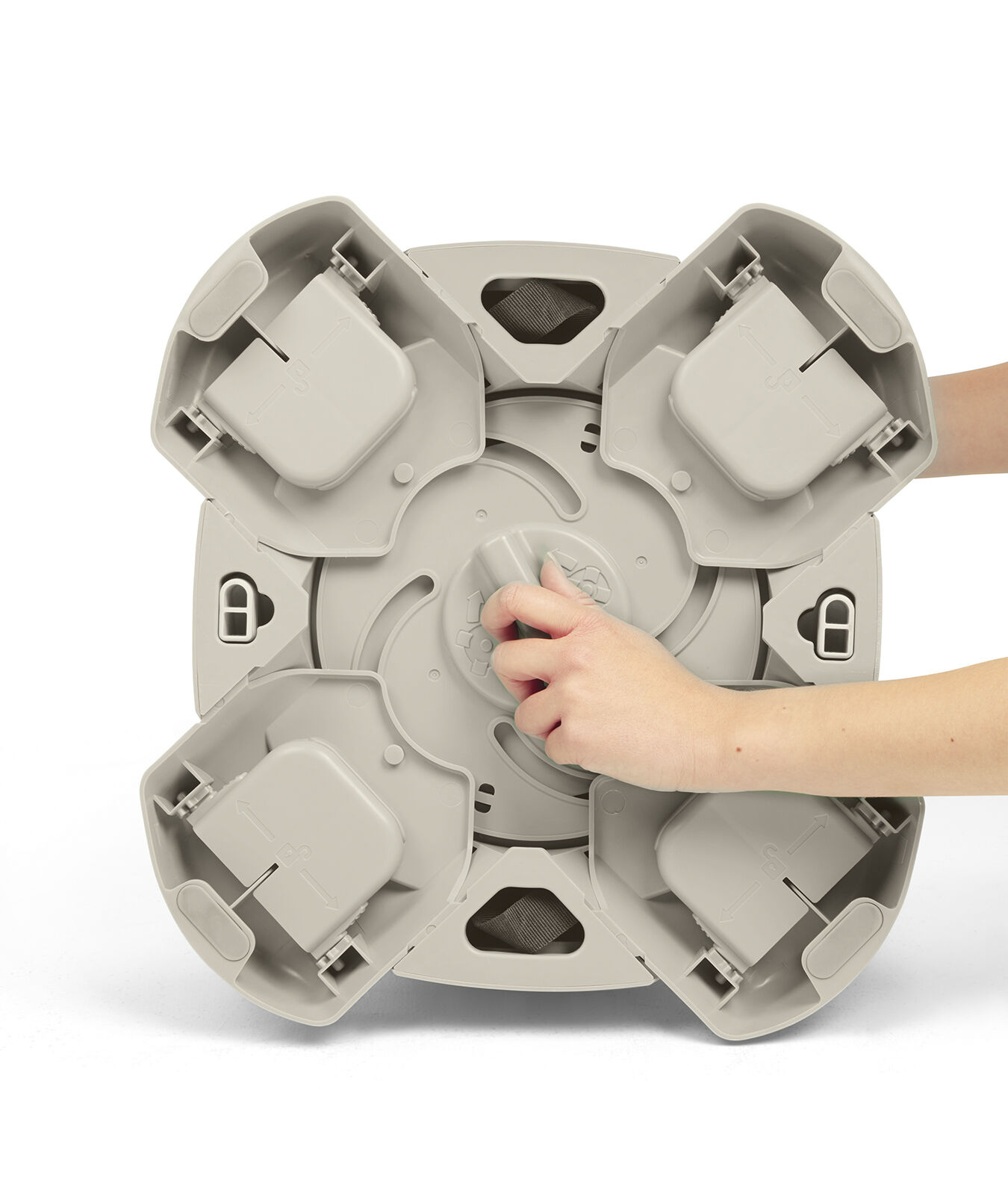 مقعد باغ داعم وأرضي 3 في 1 بصينية ألعاب - كلاي image number 13