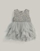Liberty Print Waterfall Tulle Dress Cream image number 1