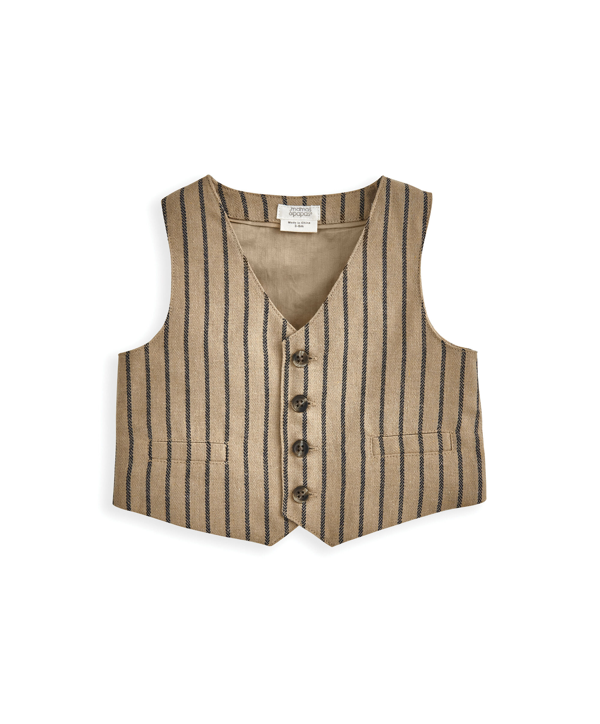 طقم بدلة بنقشة خطوط - 4 قطع image number 3