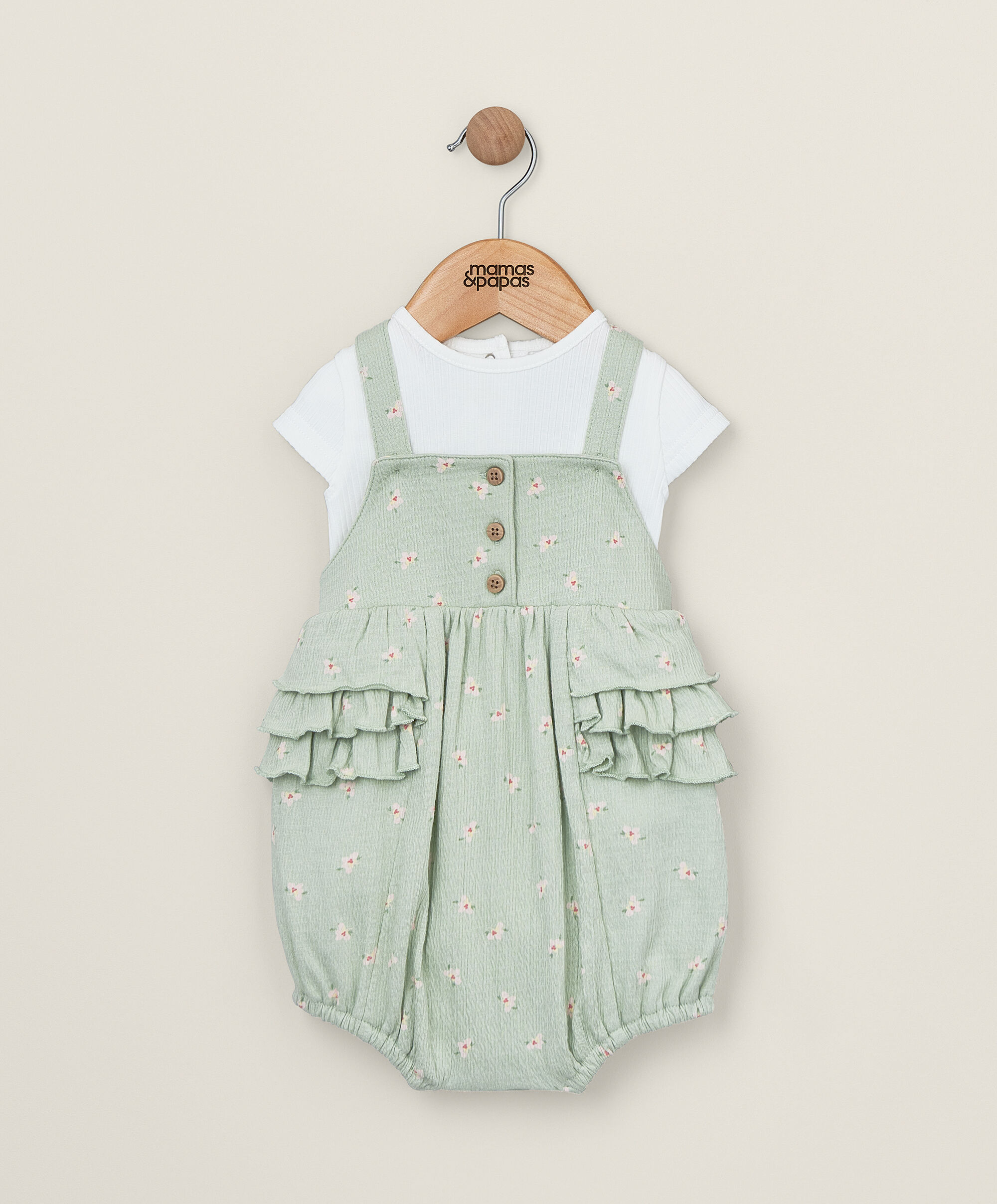 طقم لباس قطعة واحدة ورومبر قصير -قطعتان image number 1