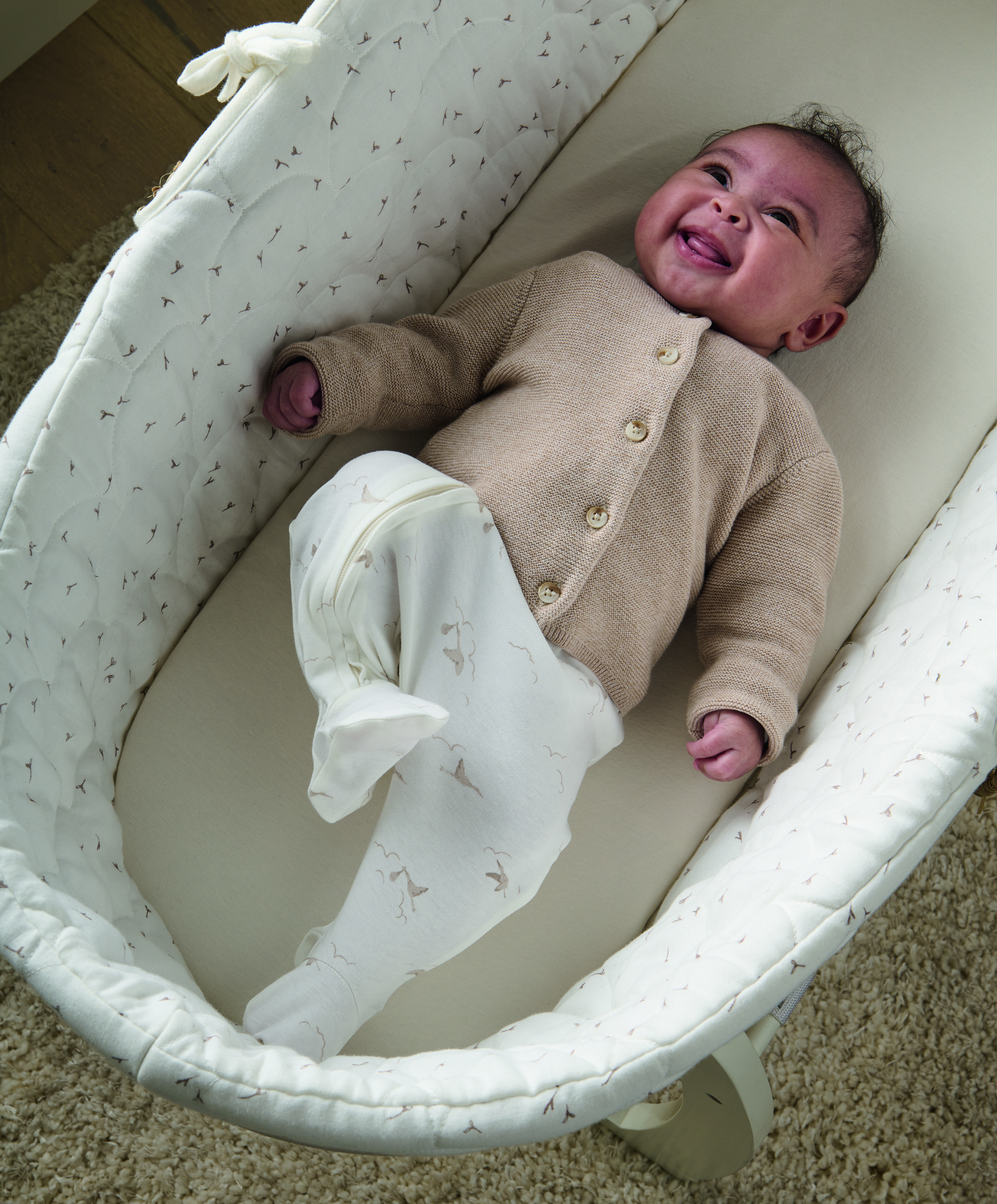 كارديغان منسوج - بيج image number 4