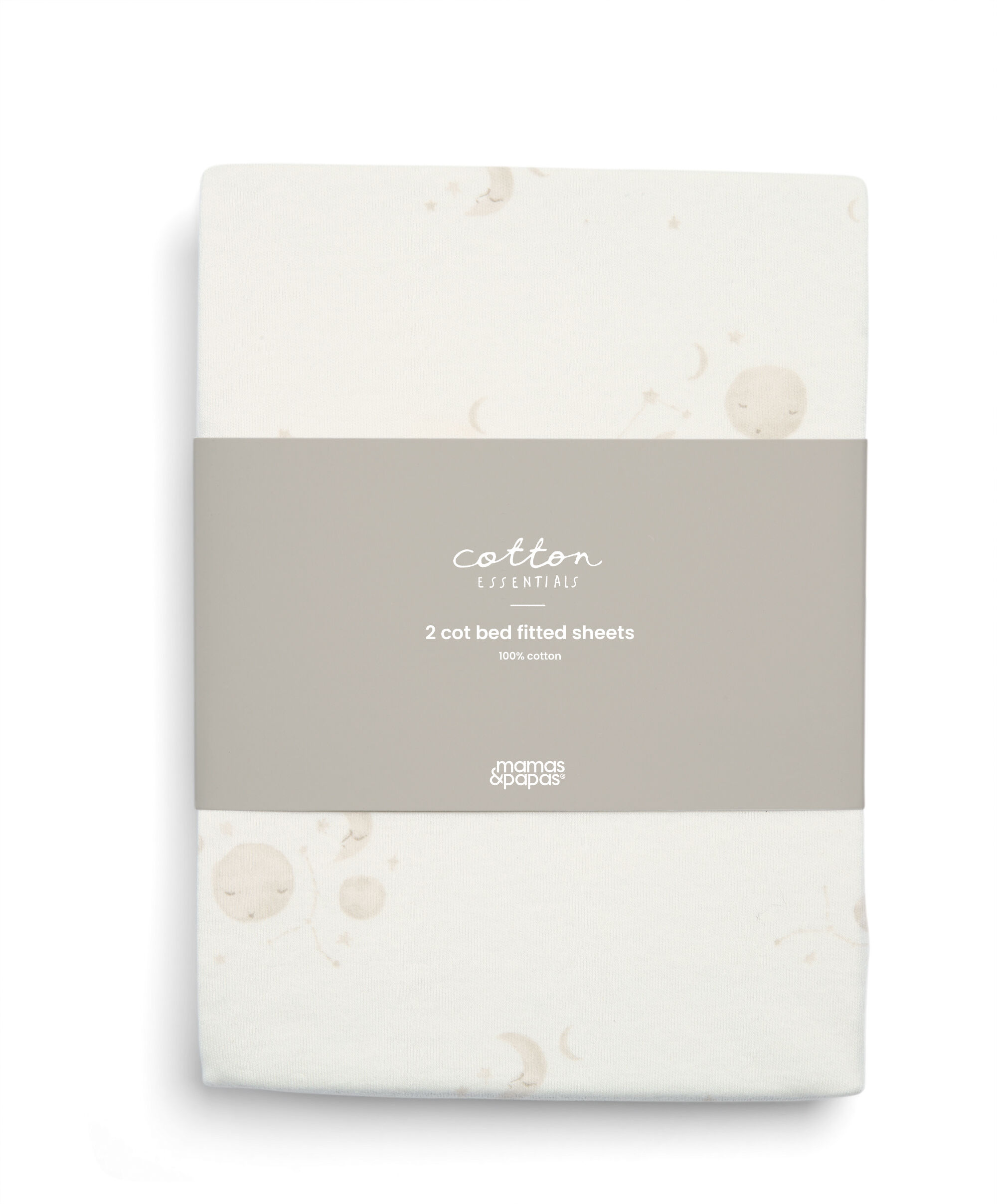 طقم شرشف لمهد/سرير أطفال بحواف مطاطية كوسميك سكاي، قطعتان image number 2