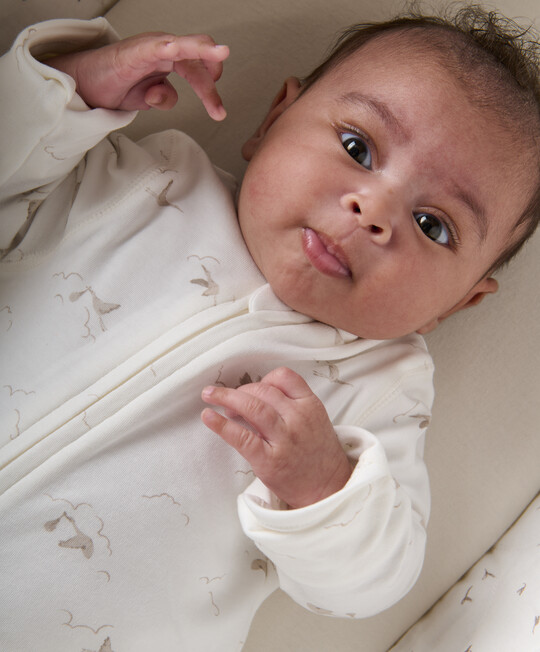 لباس الكل في واحد بسحّاب وطبعة طائر لقلق بالكامل لباس الكل في واحد بسحّاب وطبعة طائر لقلق بالكامل image number 4