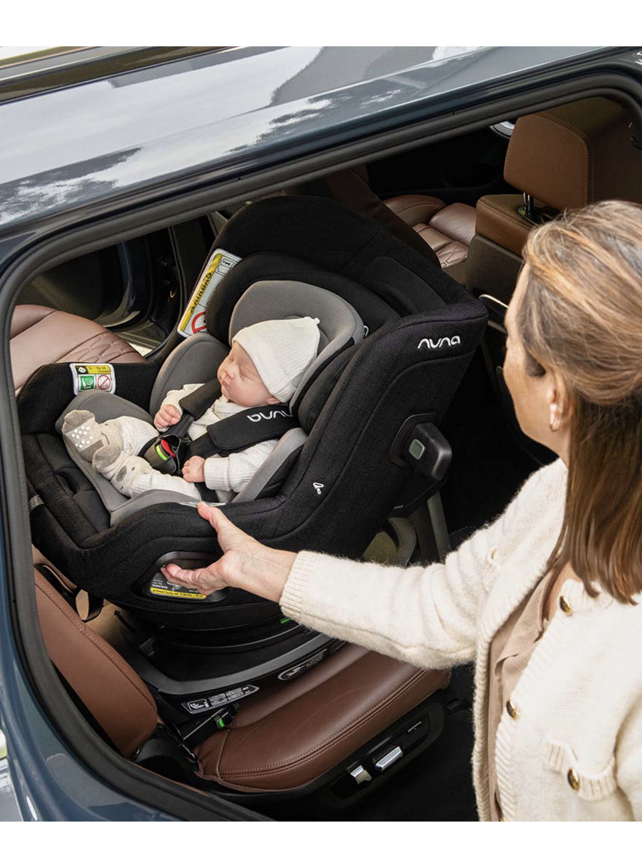 مقعد سيارة نونا تودل نيكست قابل للتعديل (منذ الولادة وحتى 5 سنوات/18 كغم تقريبًا) - أسود image number 2