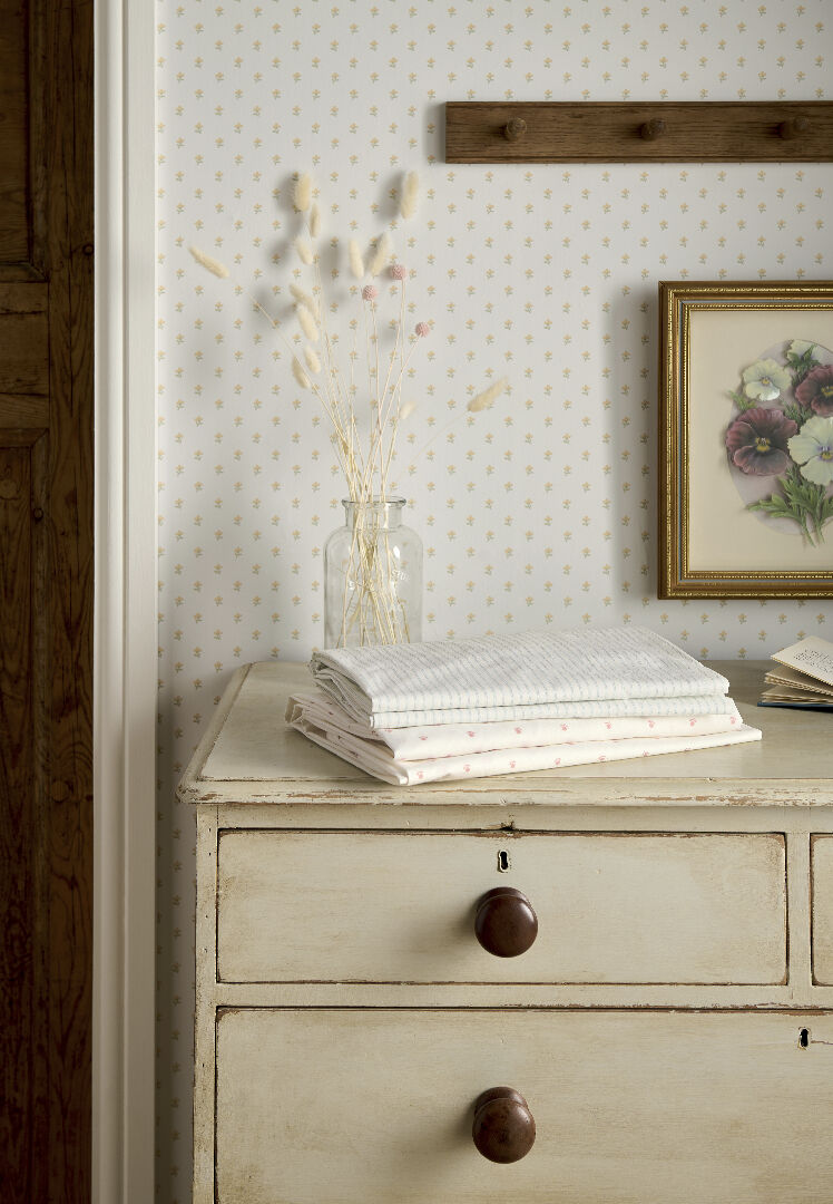 طقم شرشف بحواف مطاطية بنقشة خطوط - قطعتان image number 5