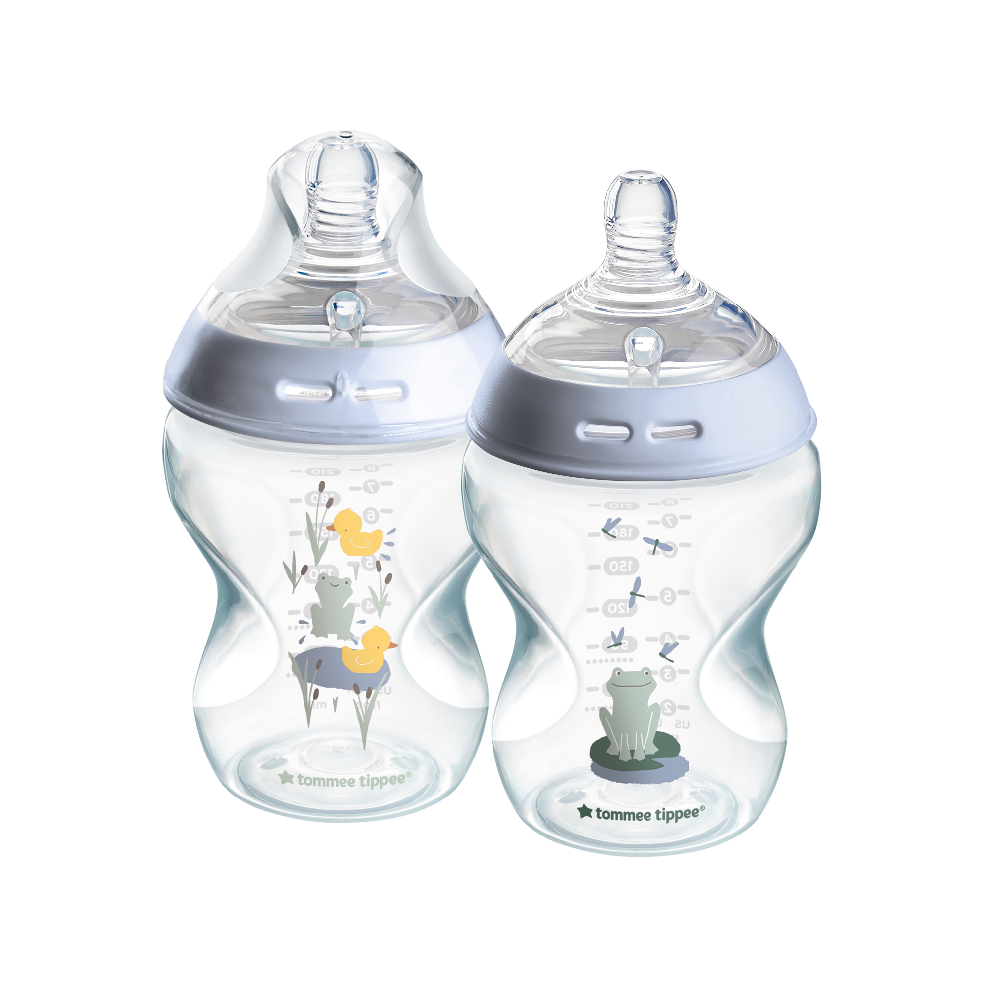 Tommee Tippee Natural Start 2X 260ml Bottles - Blue image number 1