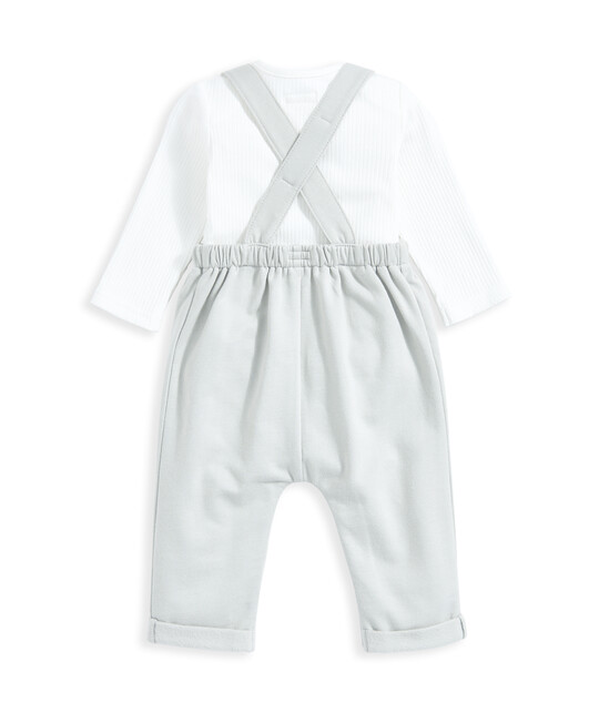 طقم لباس قطعة واحدة ودنغري جيرسيه - أخضر طقم لباس قطعة واحدة ودنغري جيرسيه - أخضر image number 3