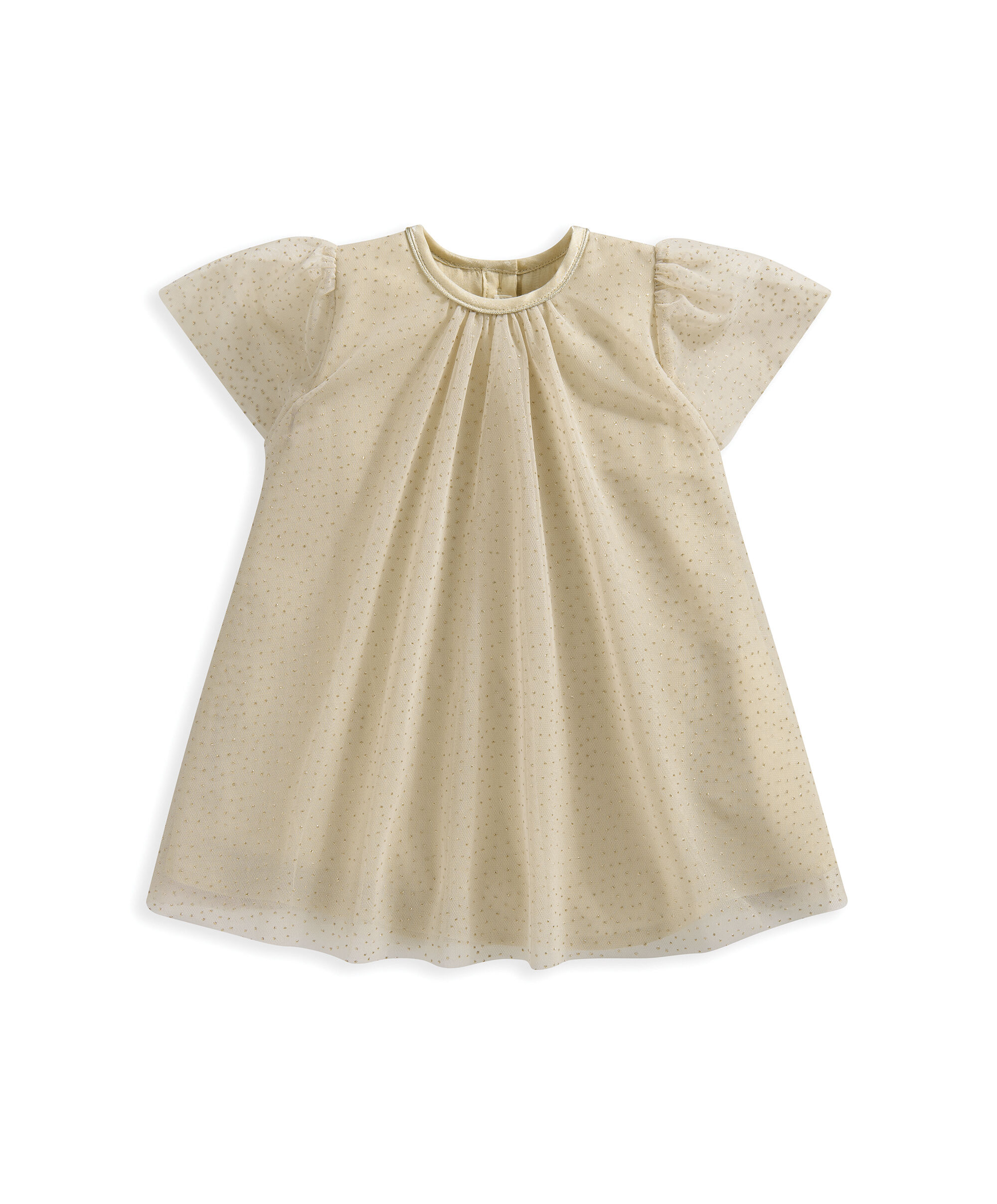 فستان ذهبي منقط image number 2