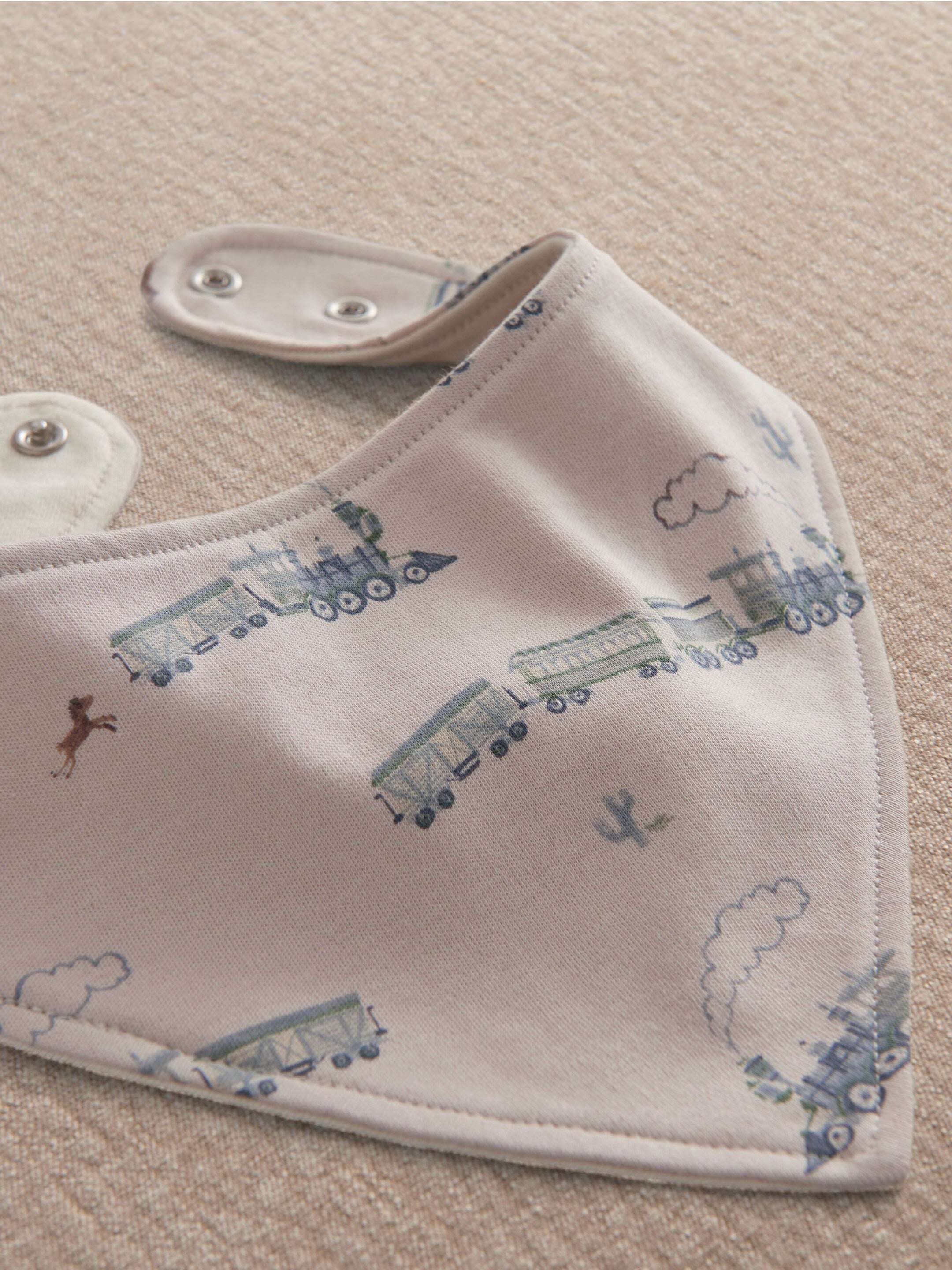 Blue Bandana Bibs (Pack of 3) image number 4