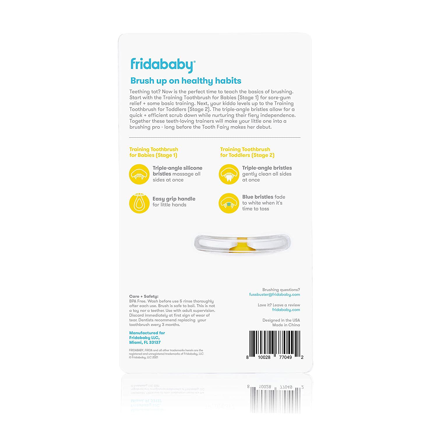 مجموعة فرشاة التدريب على غسل الأسنان جرو ويذ مي فريدا بيبي image number 2