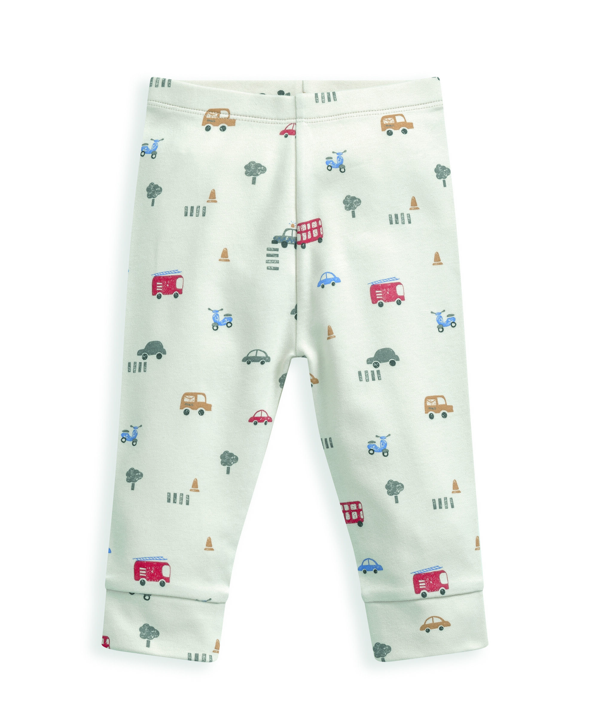 طقم بيجاما جيرسيه بنقشة سيارة - قطعتان image number 5