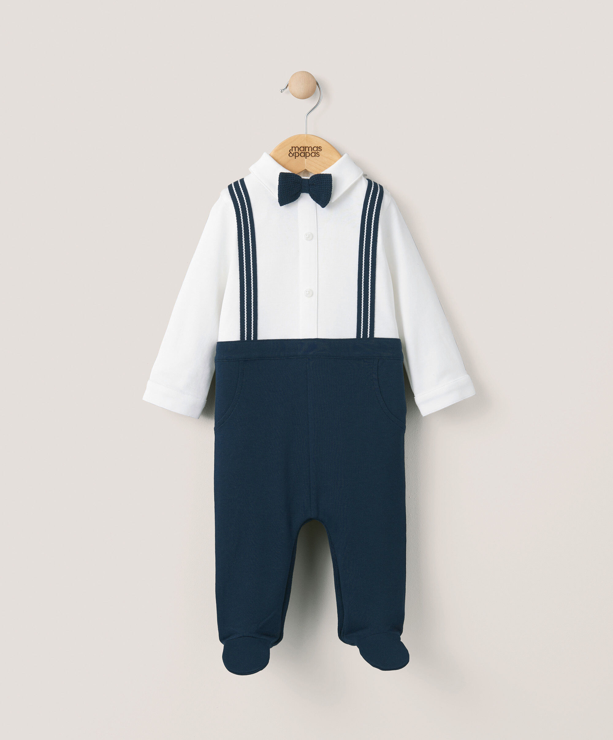 بيجاما قطعة واحدة بحمالات زينة - كحلي image number 1