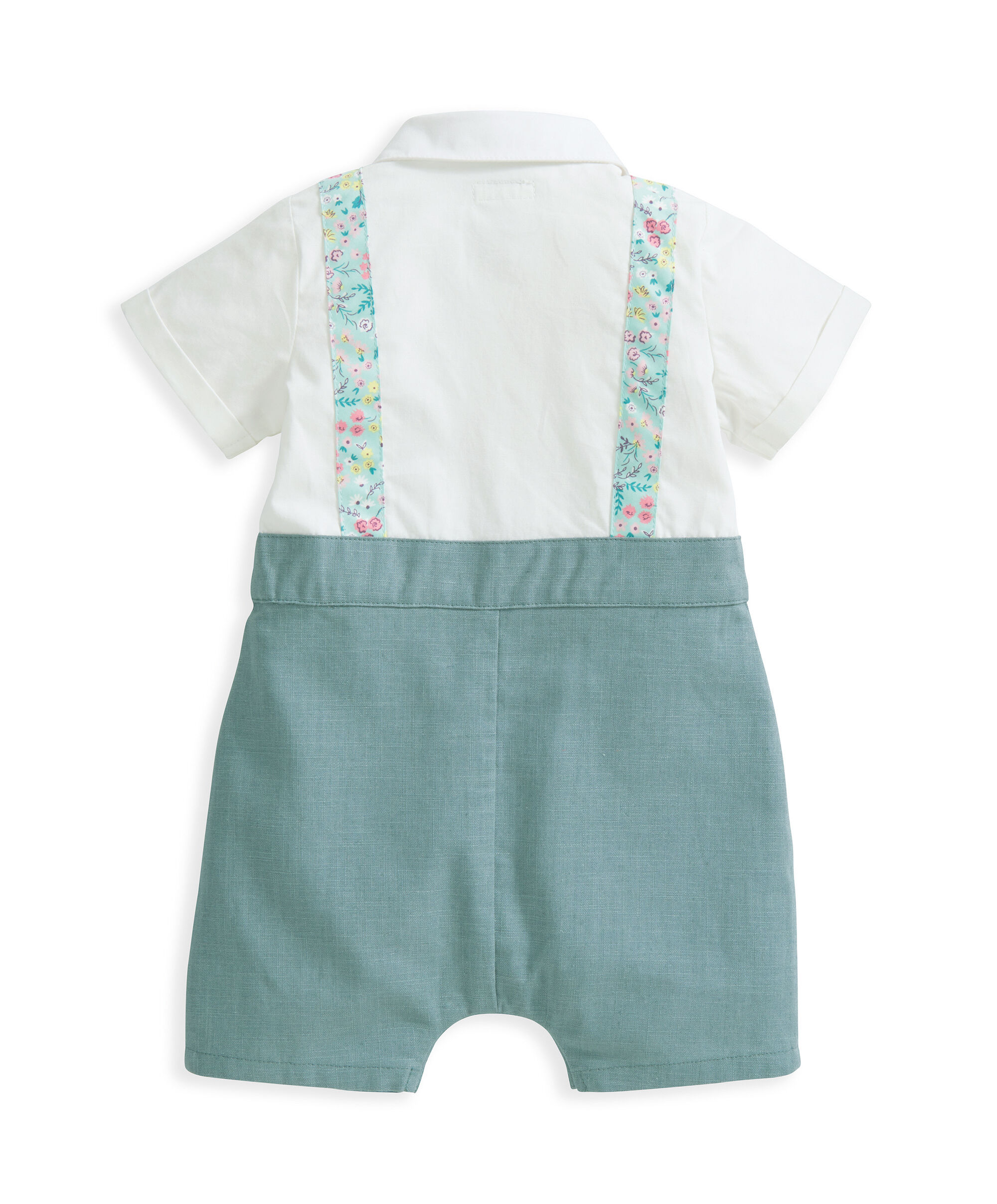 رومبر مزين بحمالات بنقشة زهور image number 3