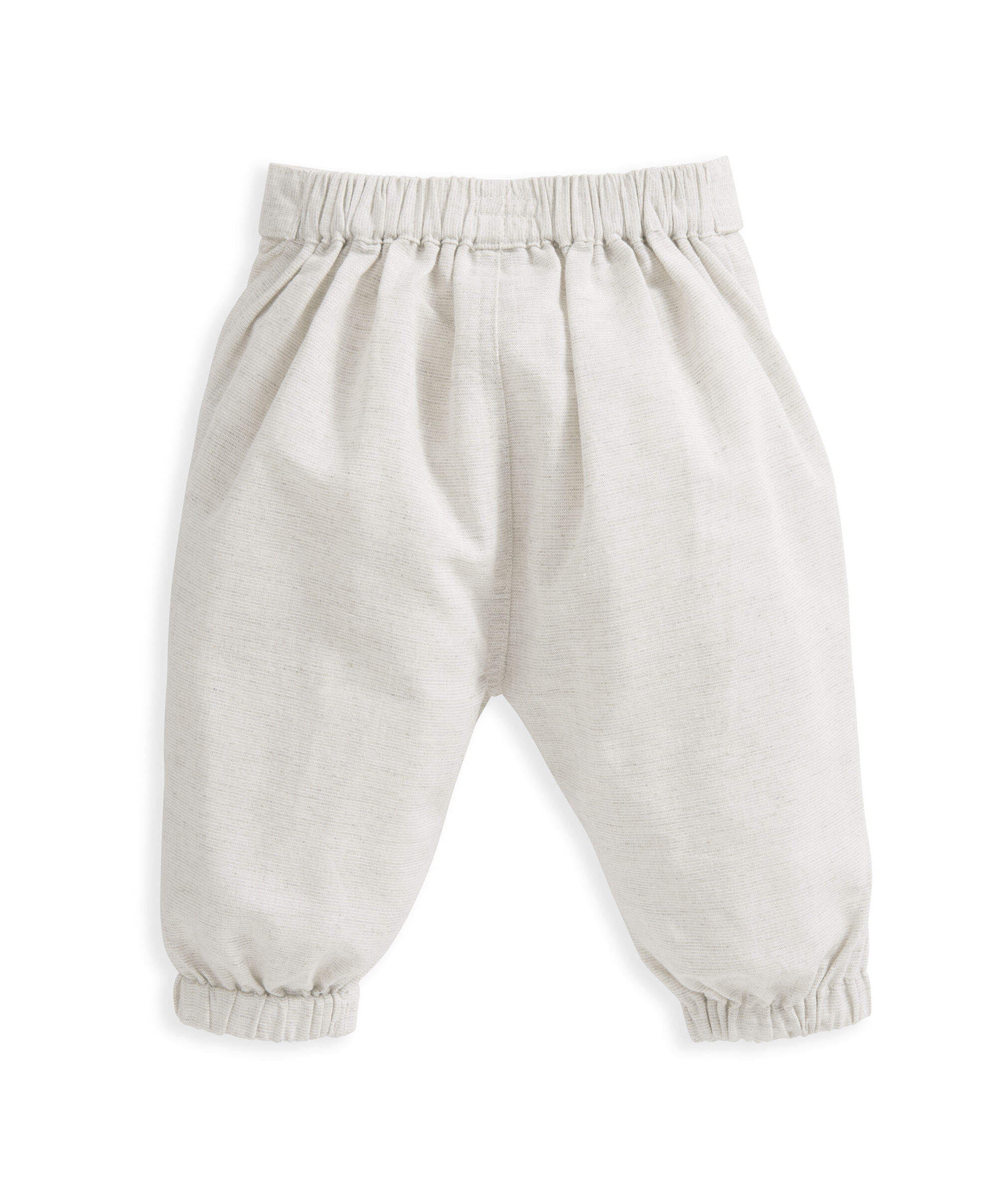 بنطال كتان بيج image number 3