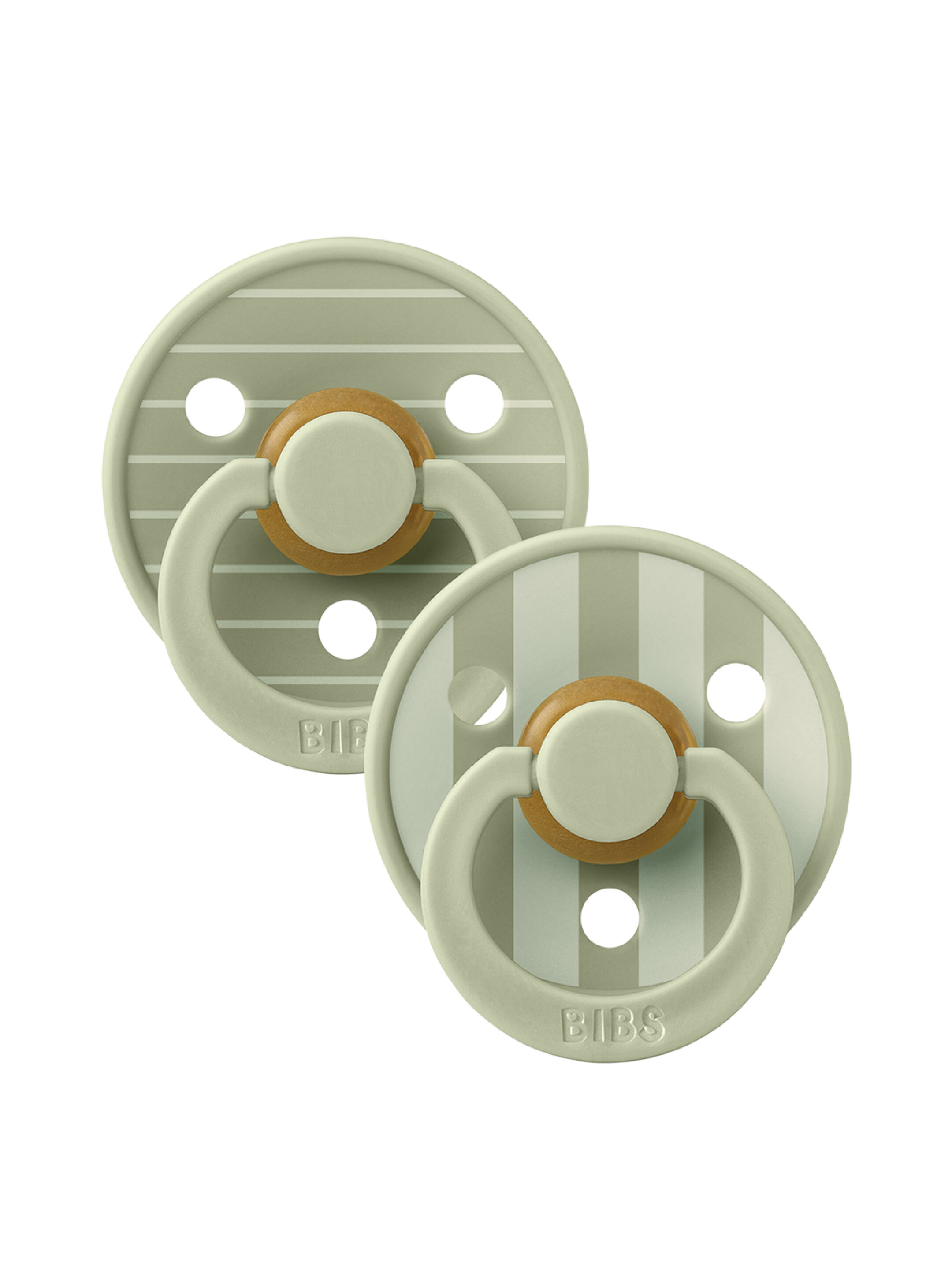 مجموعة لهايات بيبس كولور بين لاتكس مقاس 2 للأطفال من 6 شهور فأكثر بلون أخضر متنوع - قطعتان