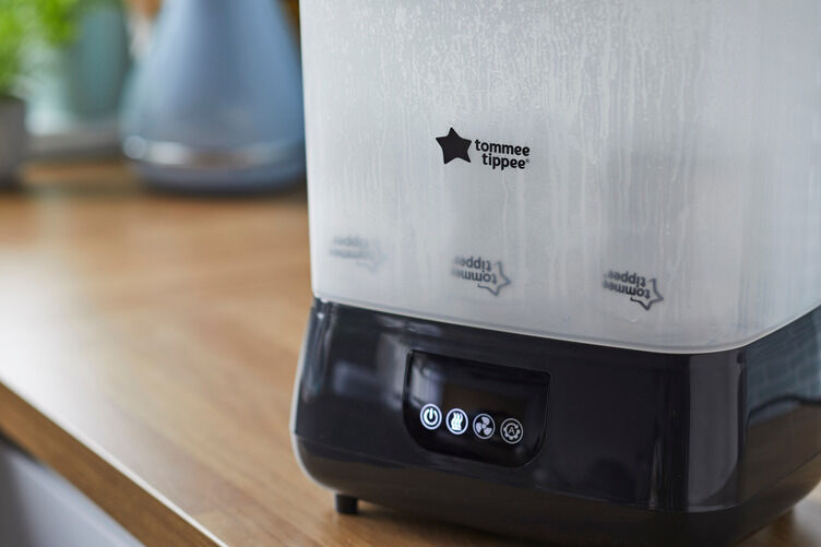 جهاز تعقيم وتجفيف كهربائي بالبخار أدفانسد من تومي تيبي - أسود image number 4