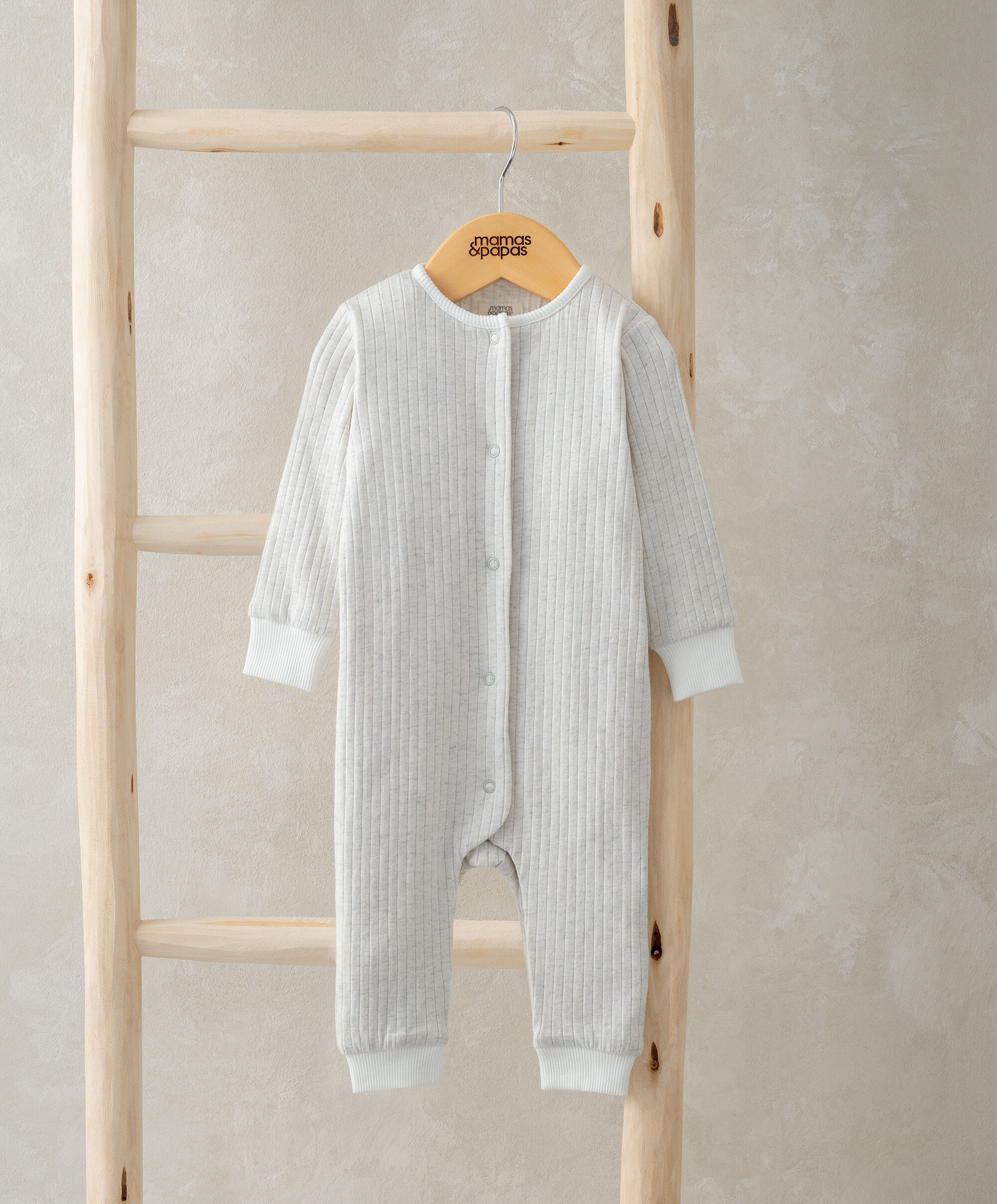 رومبر مضلع بأكمام طويلة - رمادي image number 1