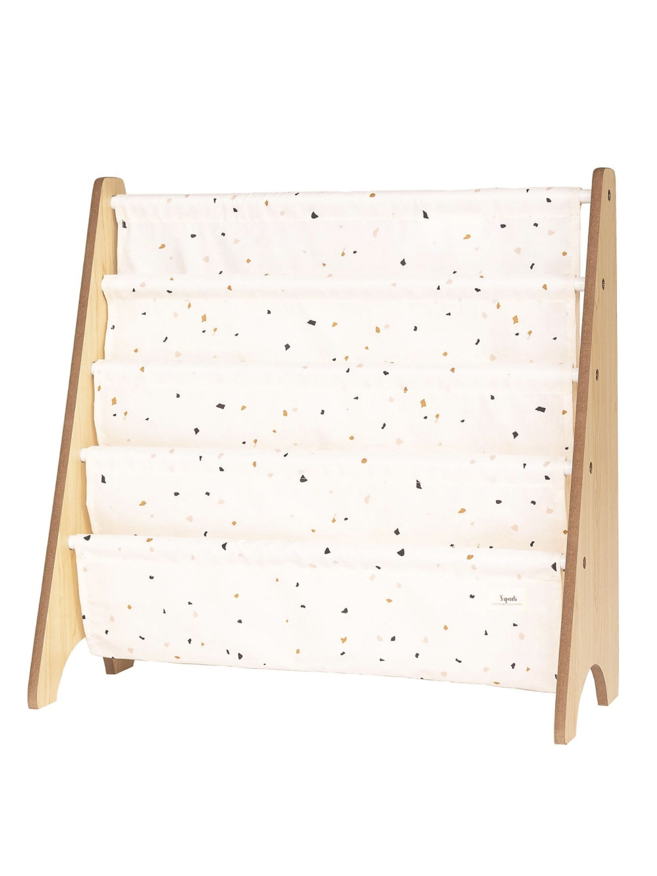 رف تنظيم الكتب معاد تدويره من 3 سبراوتس - أبيض كريمي image number 1