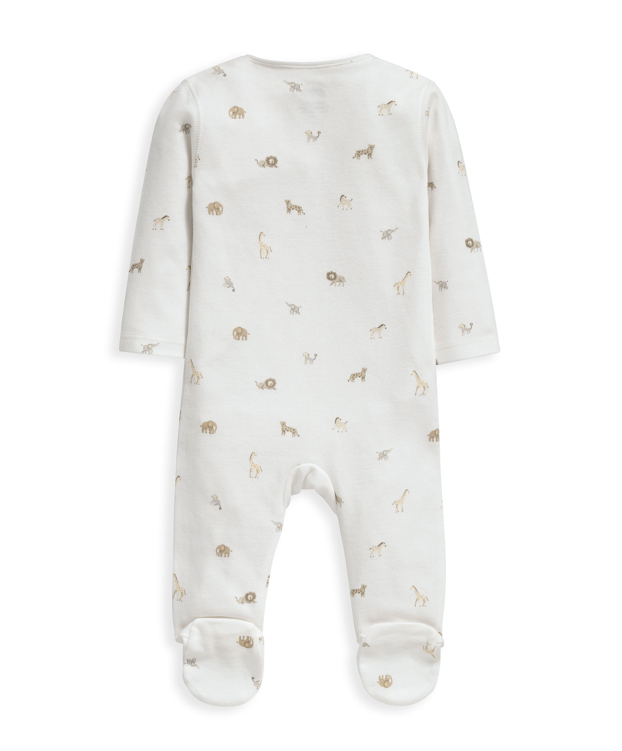 لباس الكل في واحد بسحّاب مائل ونقشة سفاري image number 2