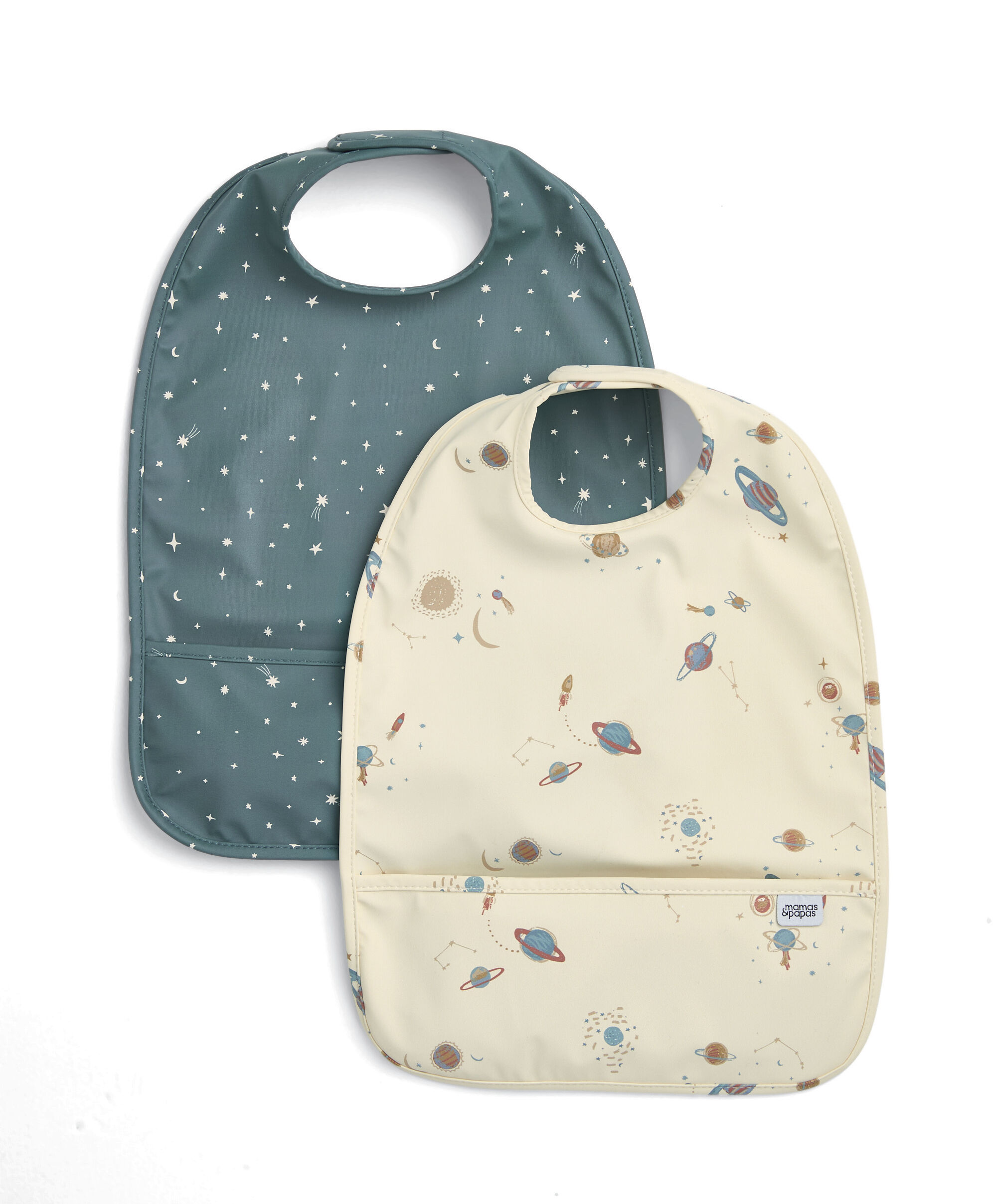 Scoop Bibs (Pack of 2) - Rocket Space image number 1