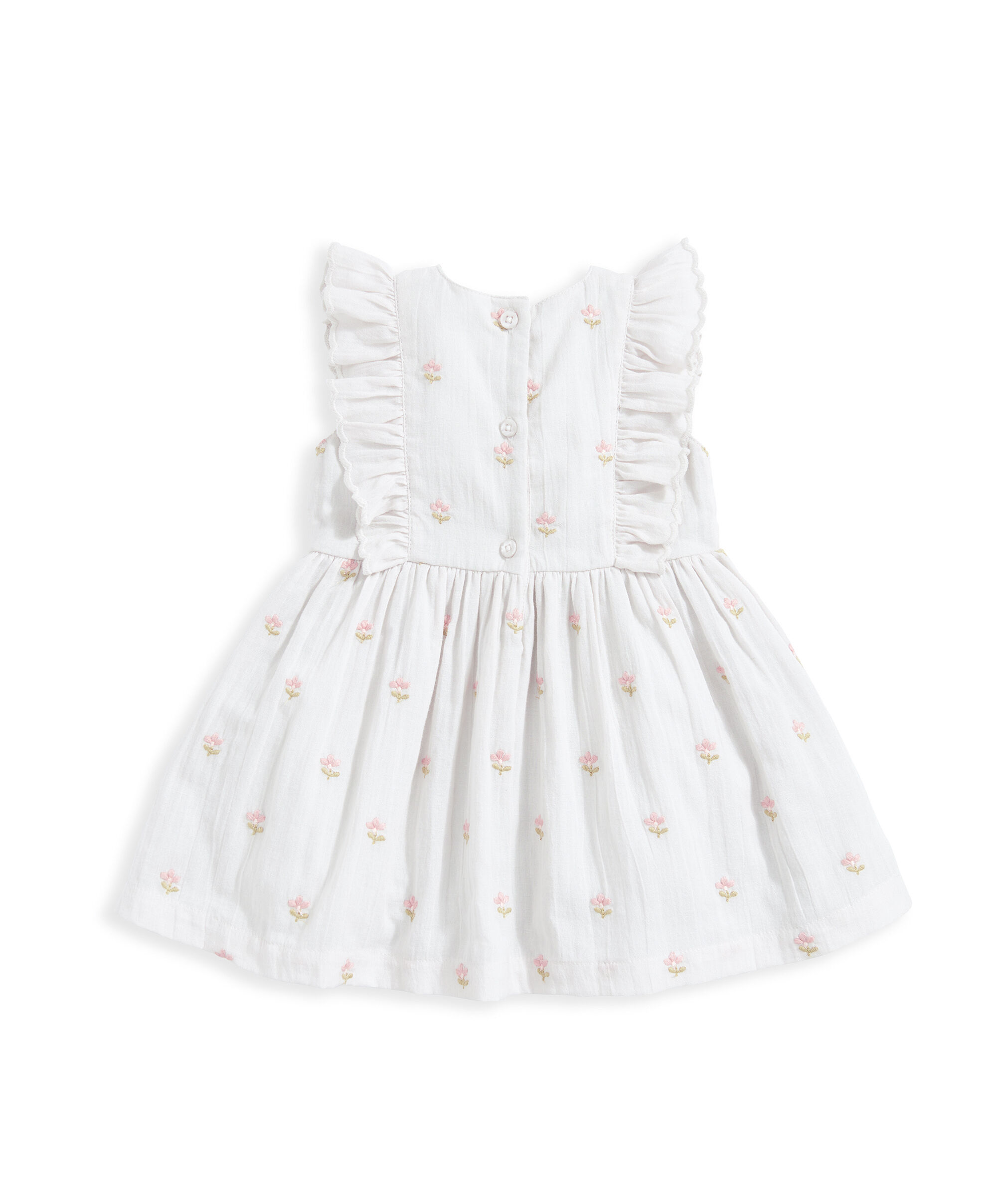 فستان مُطرز أزرق image number 3