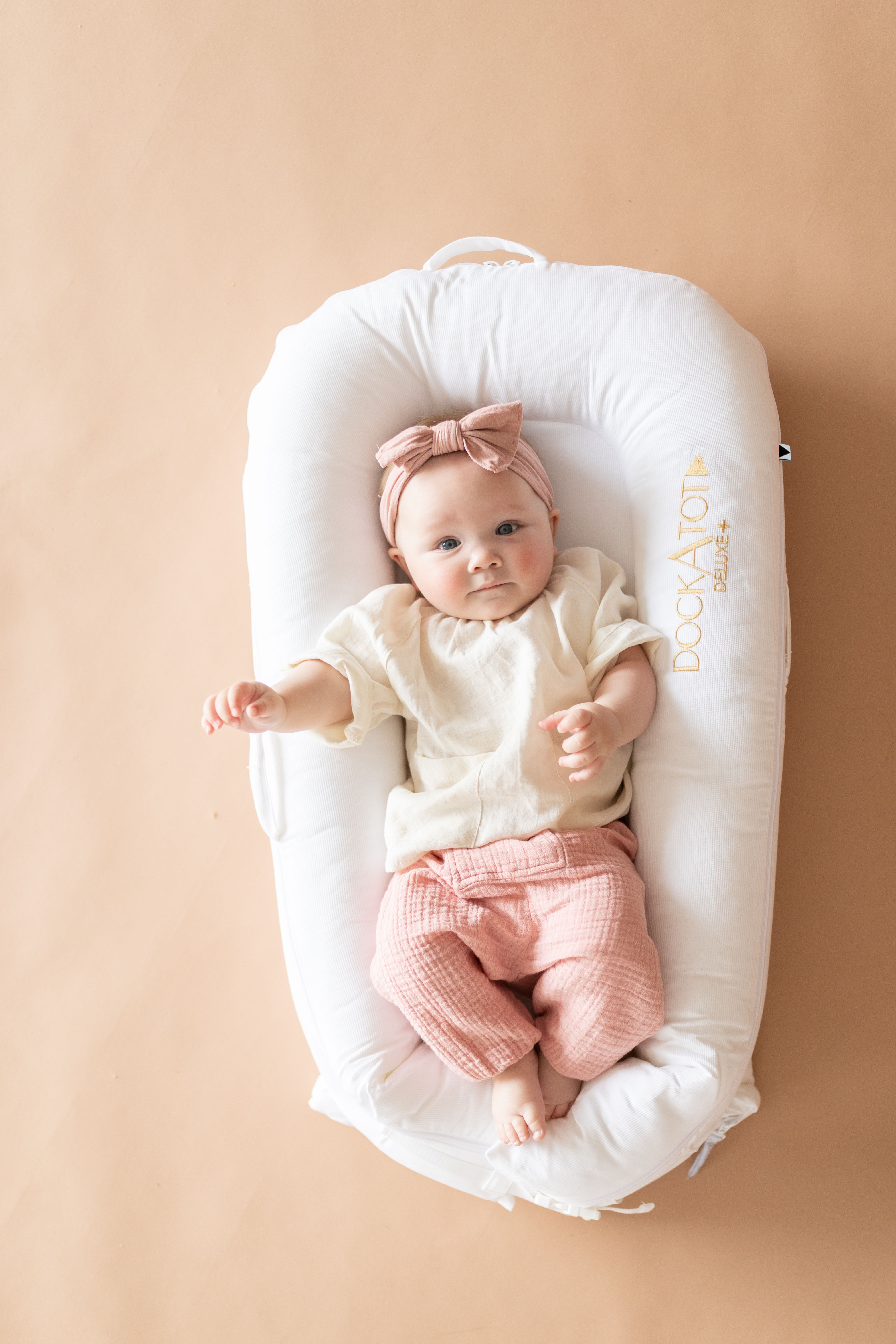 غطاء مهد ديلوكس+ من دوك ايه توت - بريستين وايت image number 4