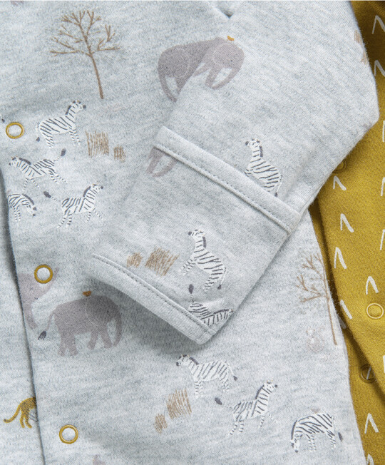 طقم بيجاما قطعة واحدة بنقشة سفاري - 3 قطع طقم بيجاما قطعة واحدة بنقشة سفاري - 3 قطع image number 6