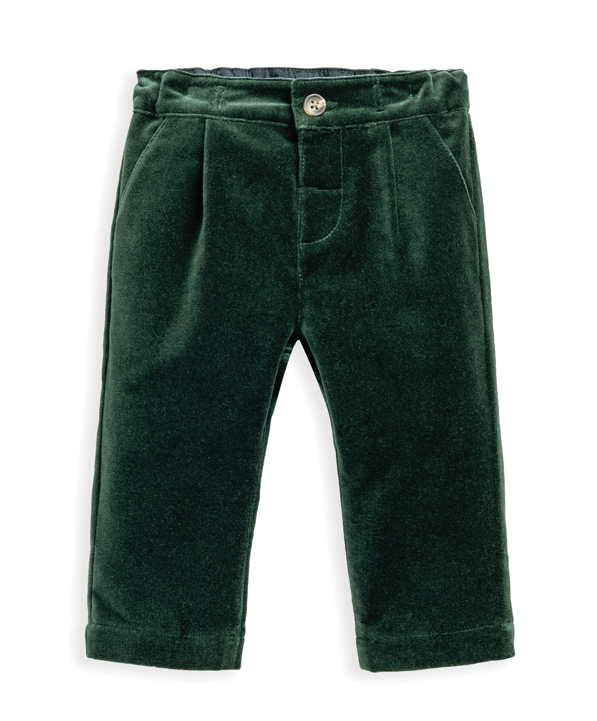 طقم بدلة مخمل بلون أخضر، 3 قطع image number 5