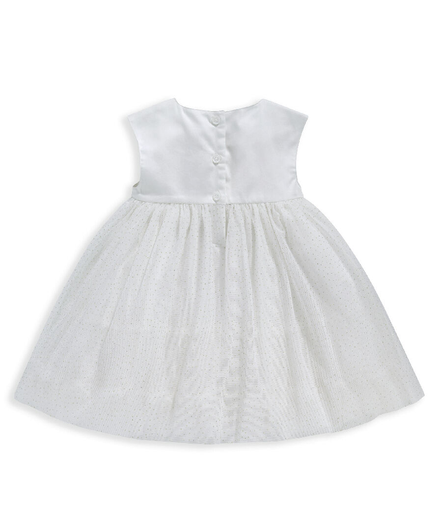 فستان مزين بزهور على الصدر image number 2