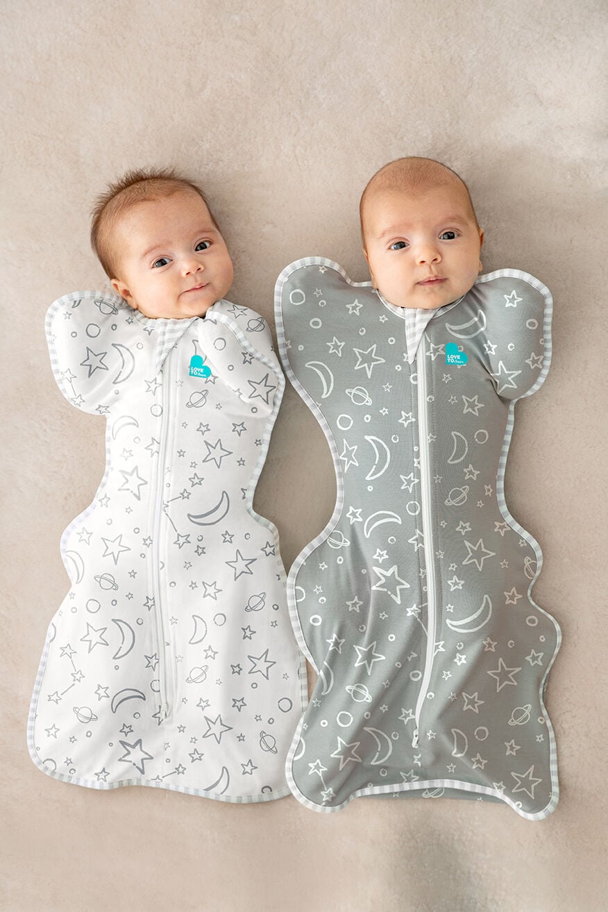 Love to Dream Swaddle UP Bamboo Original Stars & Moon - Olive (Small) image number 4