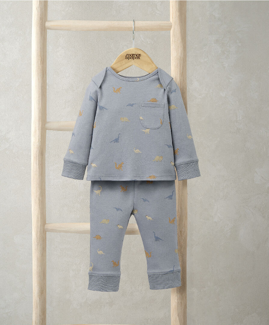 بيجاما بنقشة روديو ولون كريمي