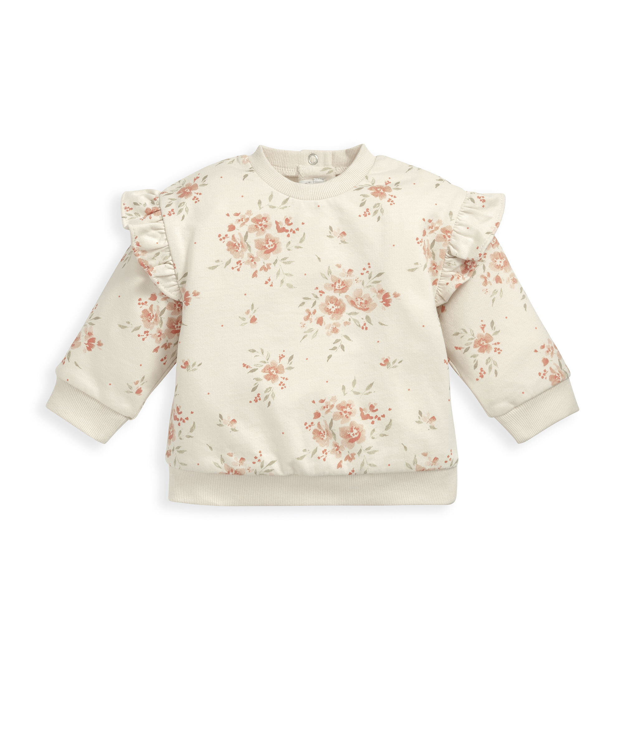 طقم سترة وبنطال رياضي بنقشة بالكامل بألوان محايدة image number 3