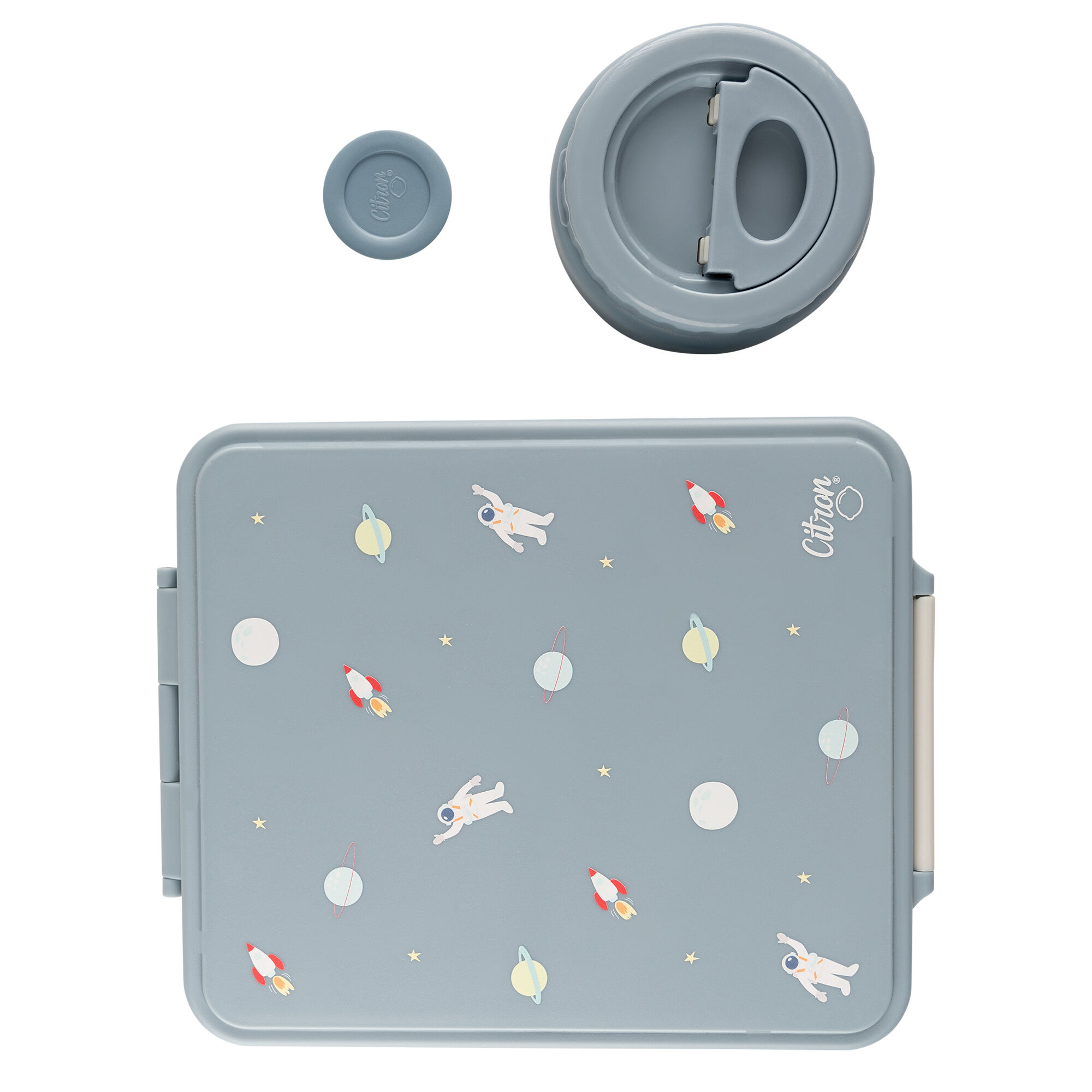 صندوق غداء كبير سيترون - نقشة فضاء image number 2