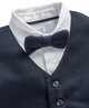 بدلة بربطة عنق منسوجة بلون كحلي - 4 قطع image number 11