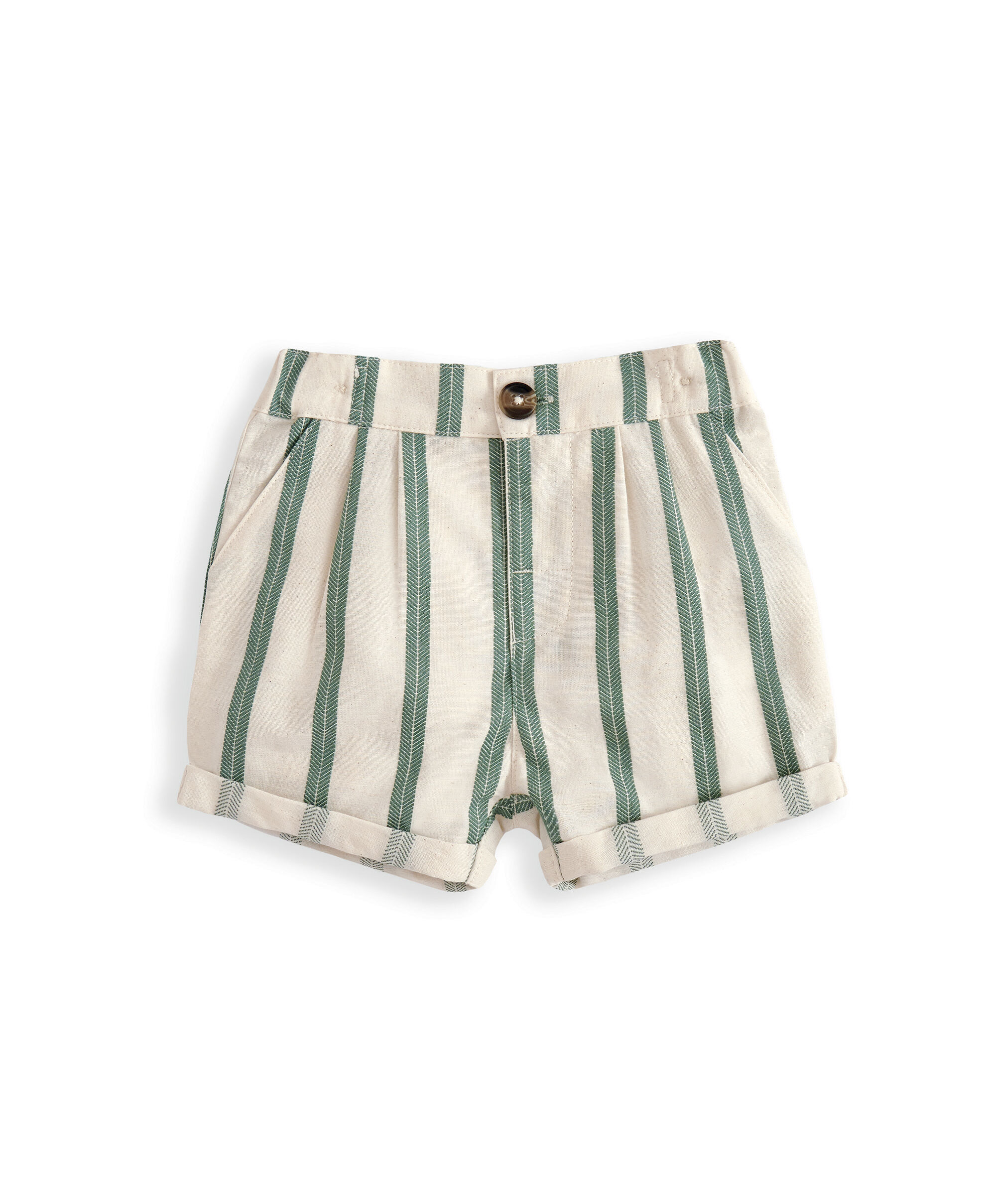 طقم قميص وشورت بلون أخضر، قطعتين image number 4