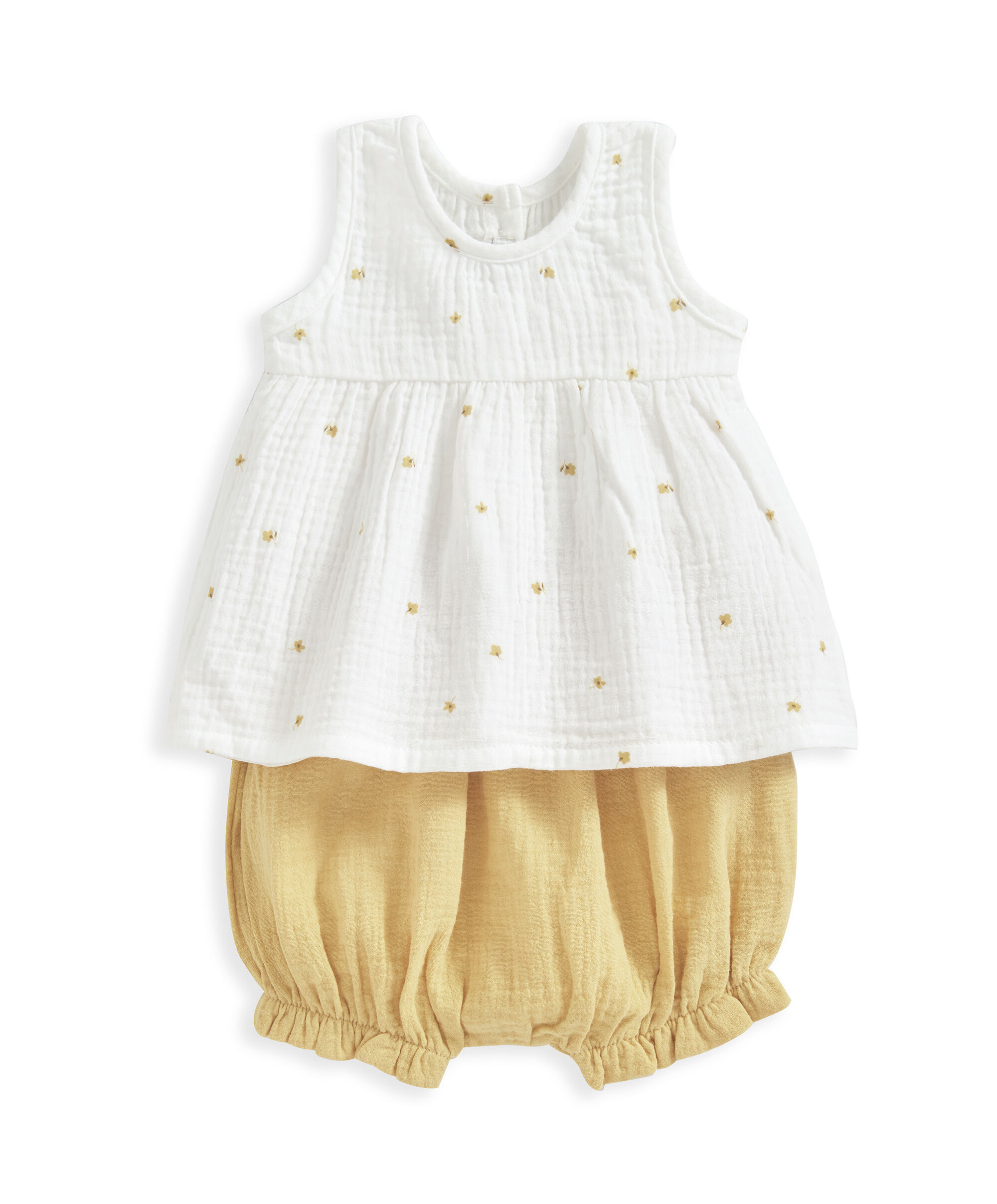 طقم بنقشة زهور بالكامل من قماش قطني - قطعتان image number 2